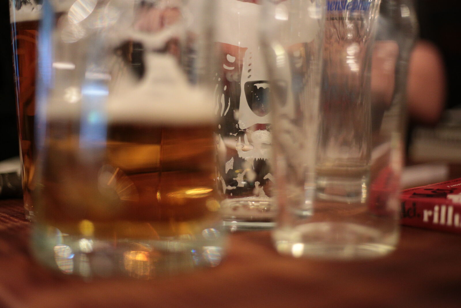 Canon EOS 6D + Canon EF 50mm F1.8 STM sample photo. Bear behind beer photography