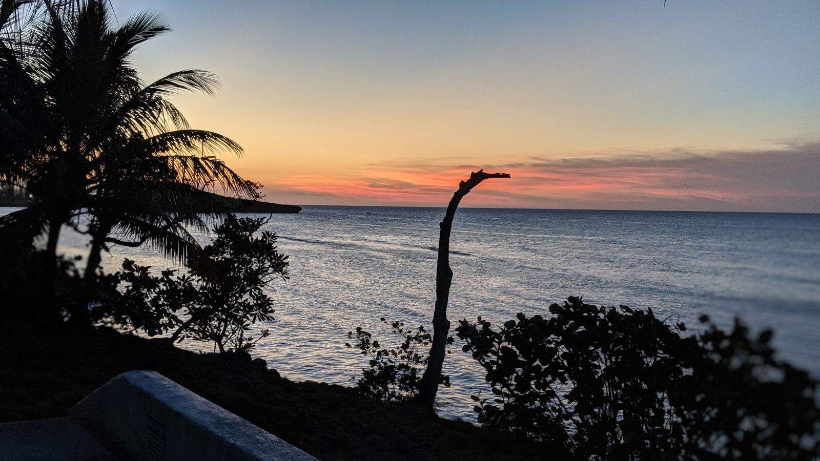 Google Pixel 2 sample photo. Seaview, sunset, jamaica photography