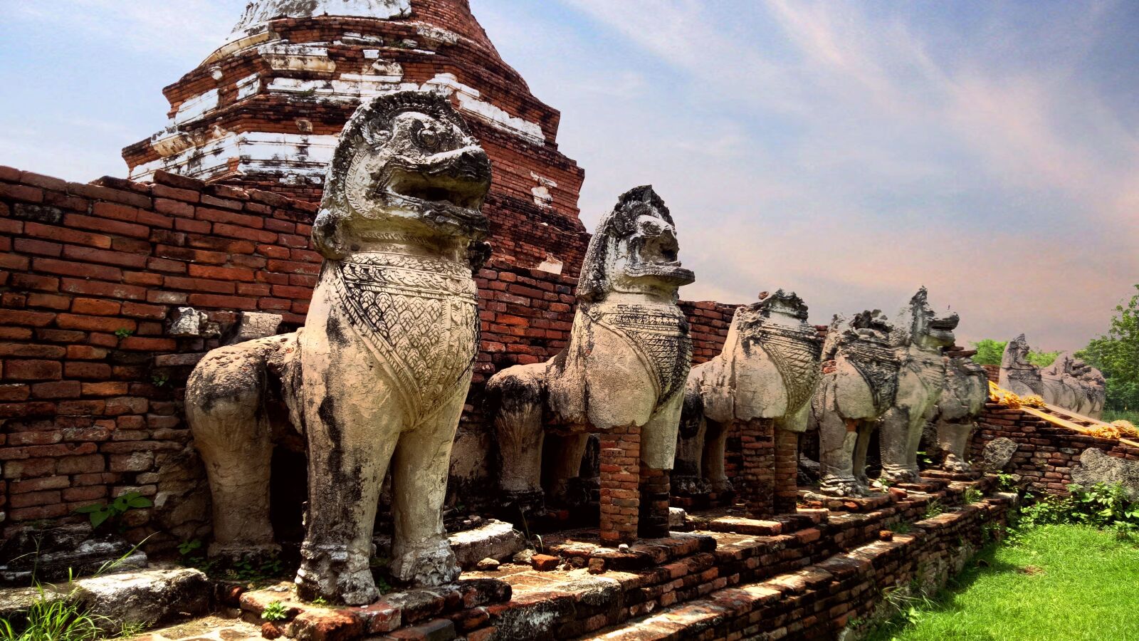 OPPO A1601 sample photo. Wat thammikarat, ayutthaya, leo photography
