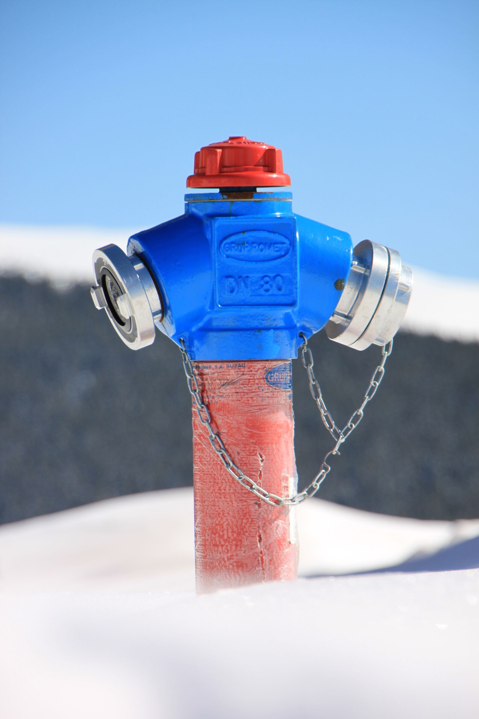 Canon EOS 500D (EOS Rebel T1i / EOS Kiss X3) sample photo. Cold, fire, hydrant photography