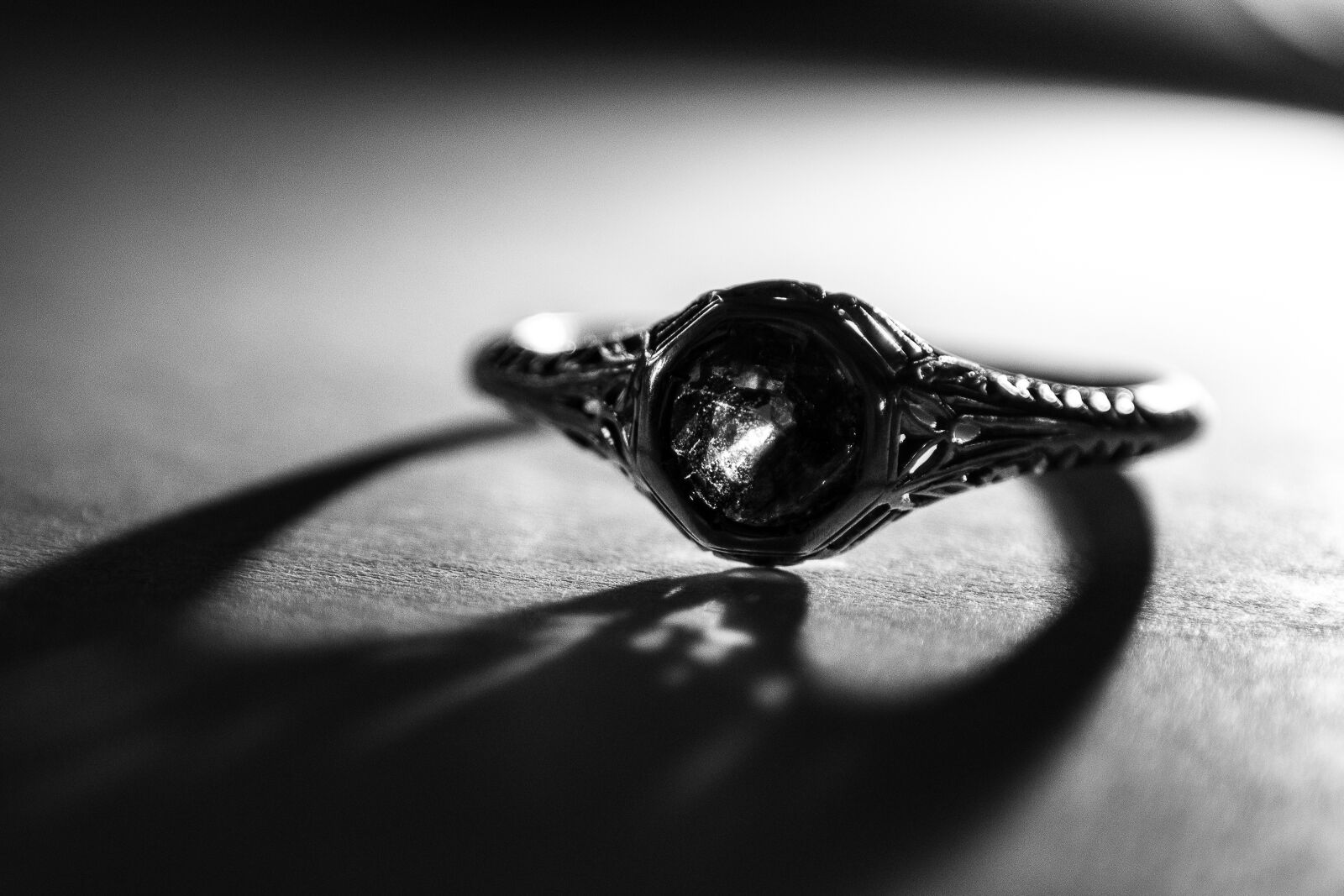 Nikon D7200 sample photo. Monochrome, ring, fashion jewellery photography