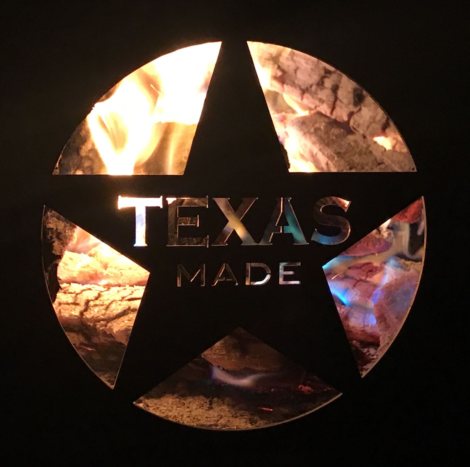 iPhone 7 back camera 3.99mm f/1.8 sample photo. Fire, texas photography