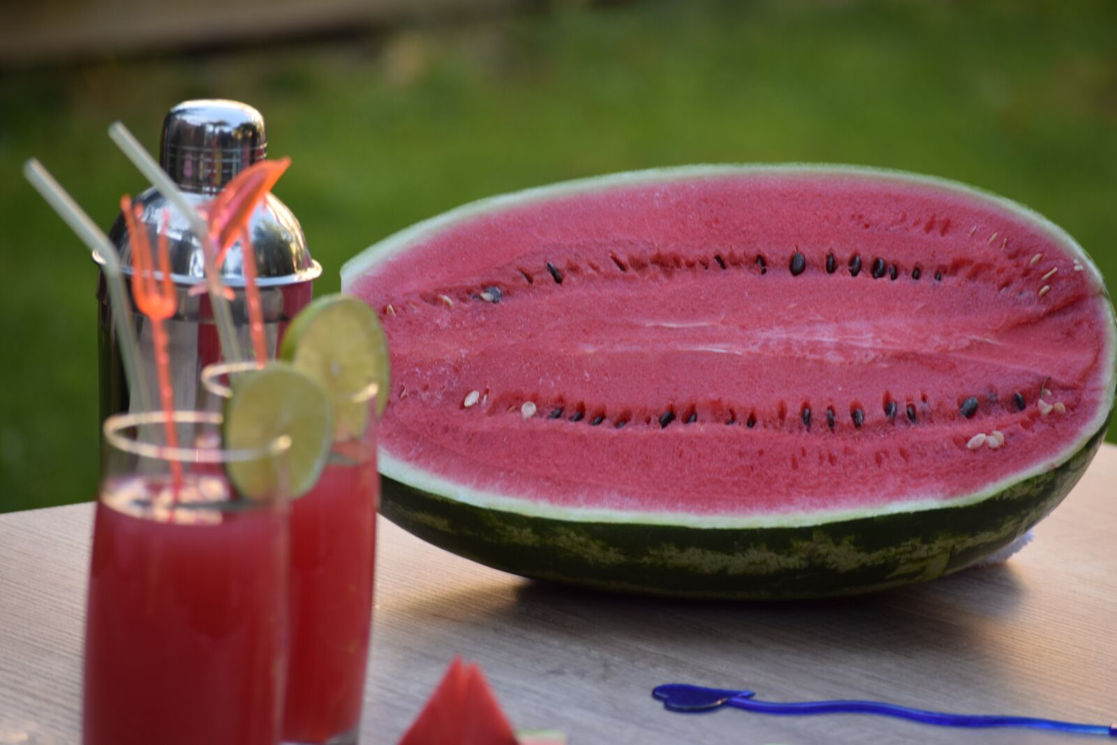 Nikon D3300 sample photo. Watermelon, plate, served photography