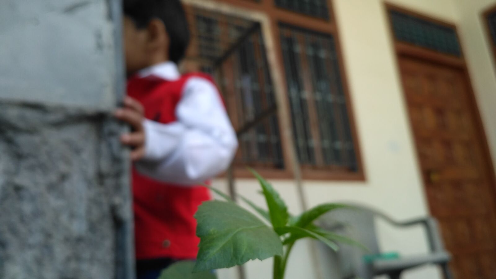 Xiaomi Redmi 3S sample photo. Blur, boy, chair, color photography