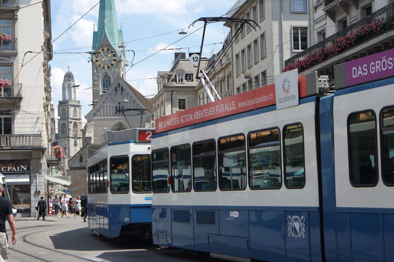 Samsung NX3000 sample photo. Zurich, parade ground, tram photography