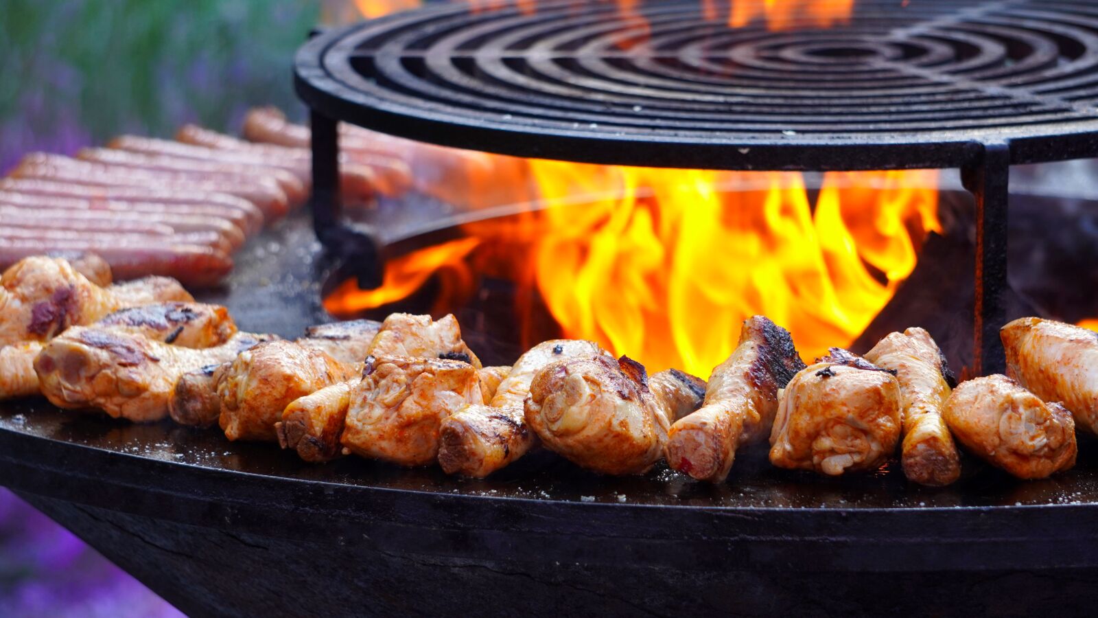 Sony E 55-210mm F4.5-6.3 OSS sample photo. Barbecue, fire, flame photography