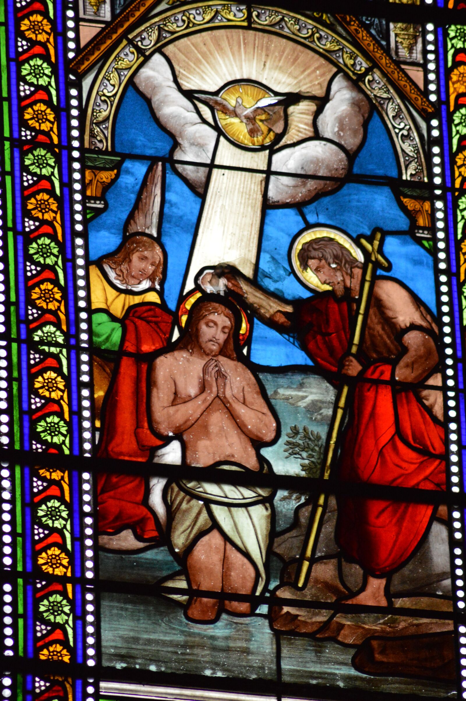 Nikon D3200 sample photo. Stained glass, window, church photography