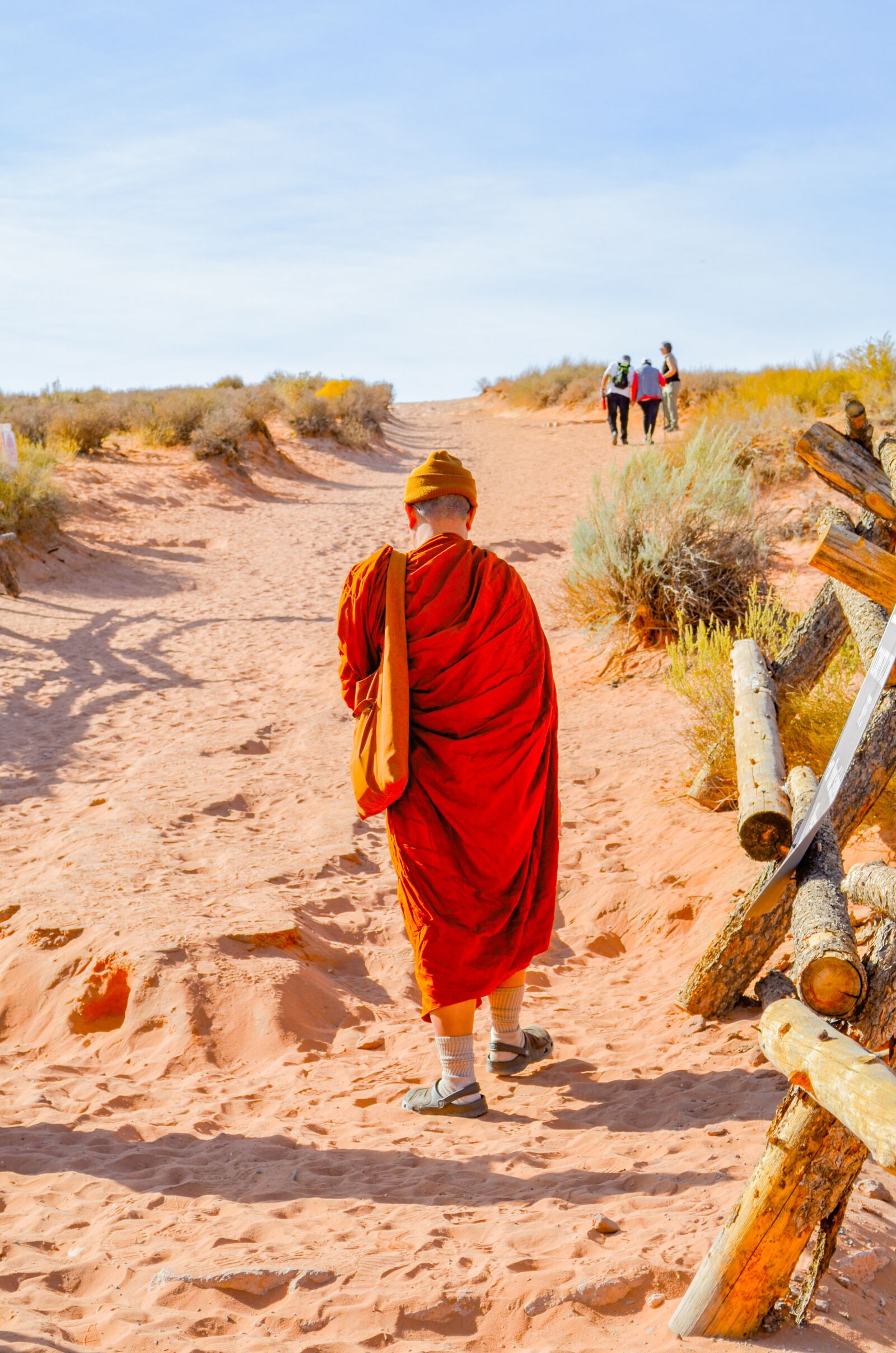 Nikon D5100 sample photo. Monk, walk, peace photography