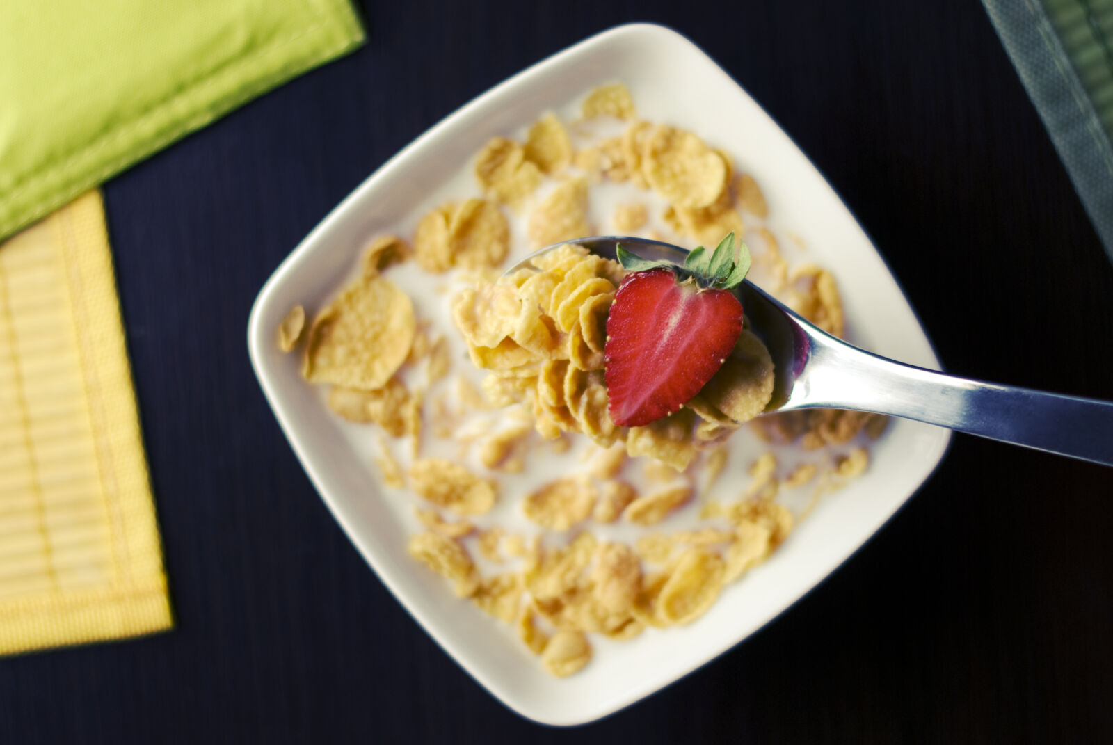 Nikon D60 sample photo. Cereal, with, milk, in photography