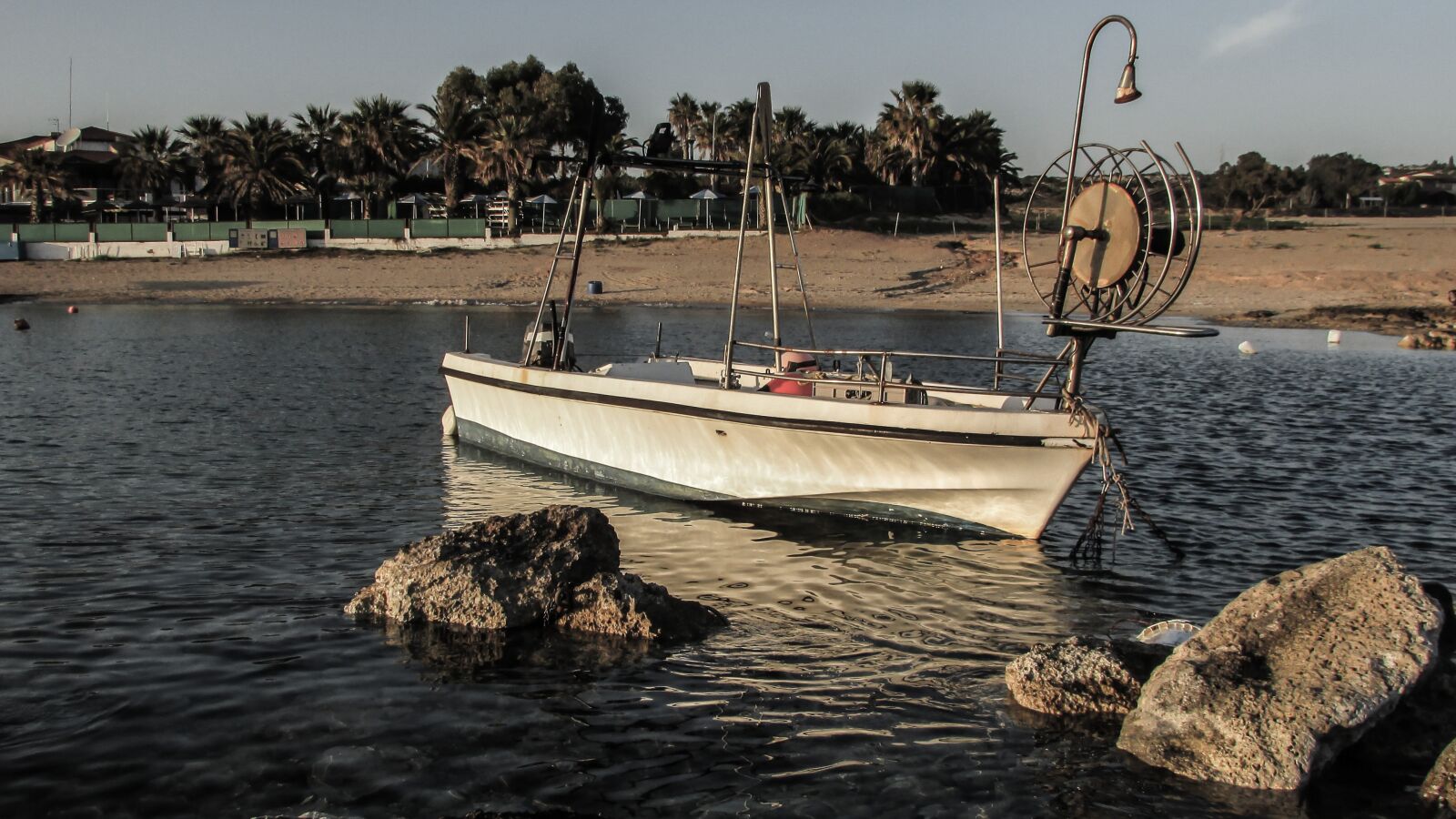 Canon PowerShot SX400 IS sample photo. Cyprus, kermia, fishing boat photography