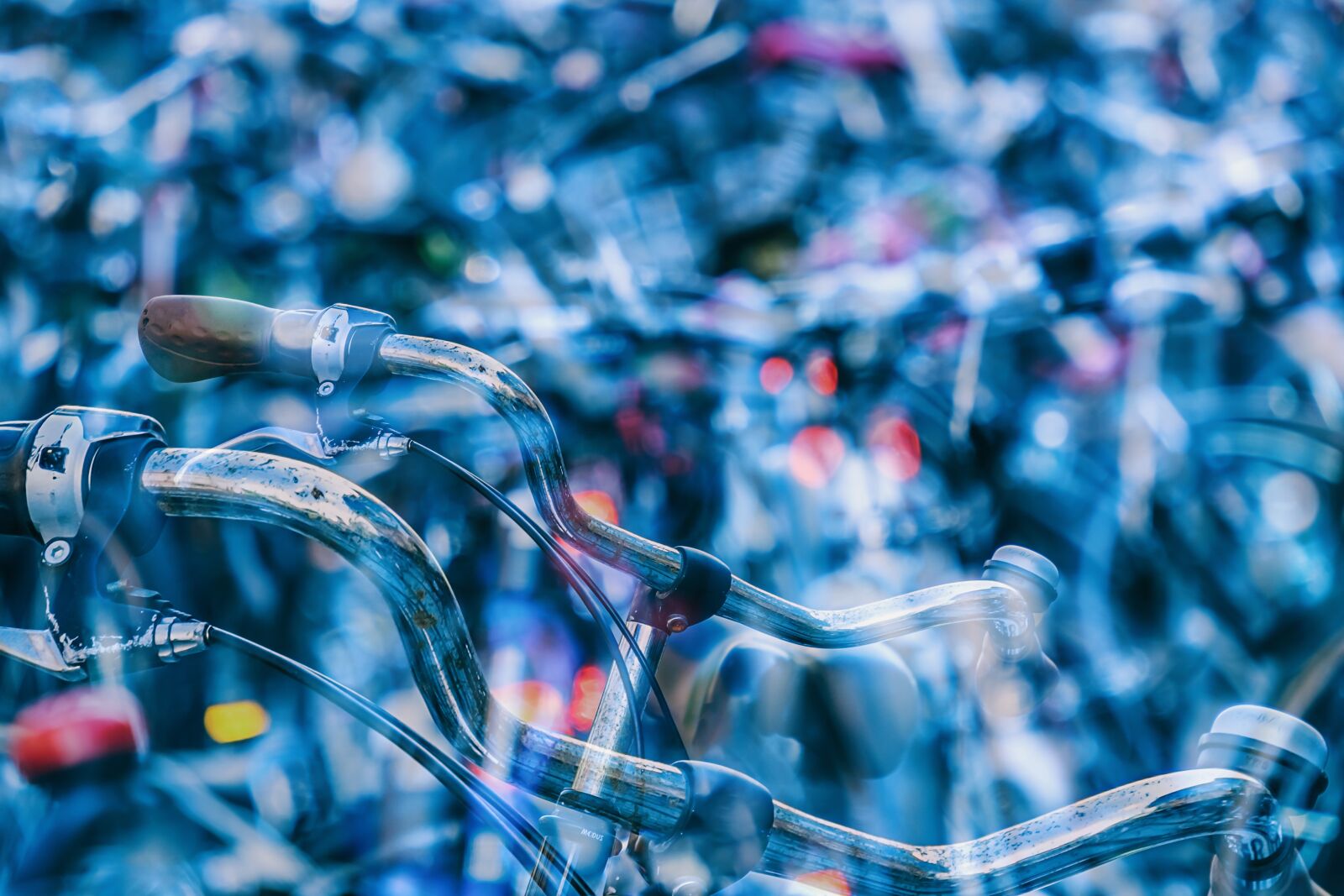 Fujifilm XF 55-200mm F3.5-4.8 R LM OIS sample photo. Bike, wheel, double exposure photography