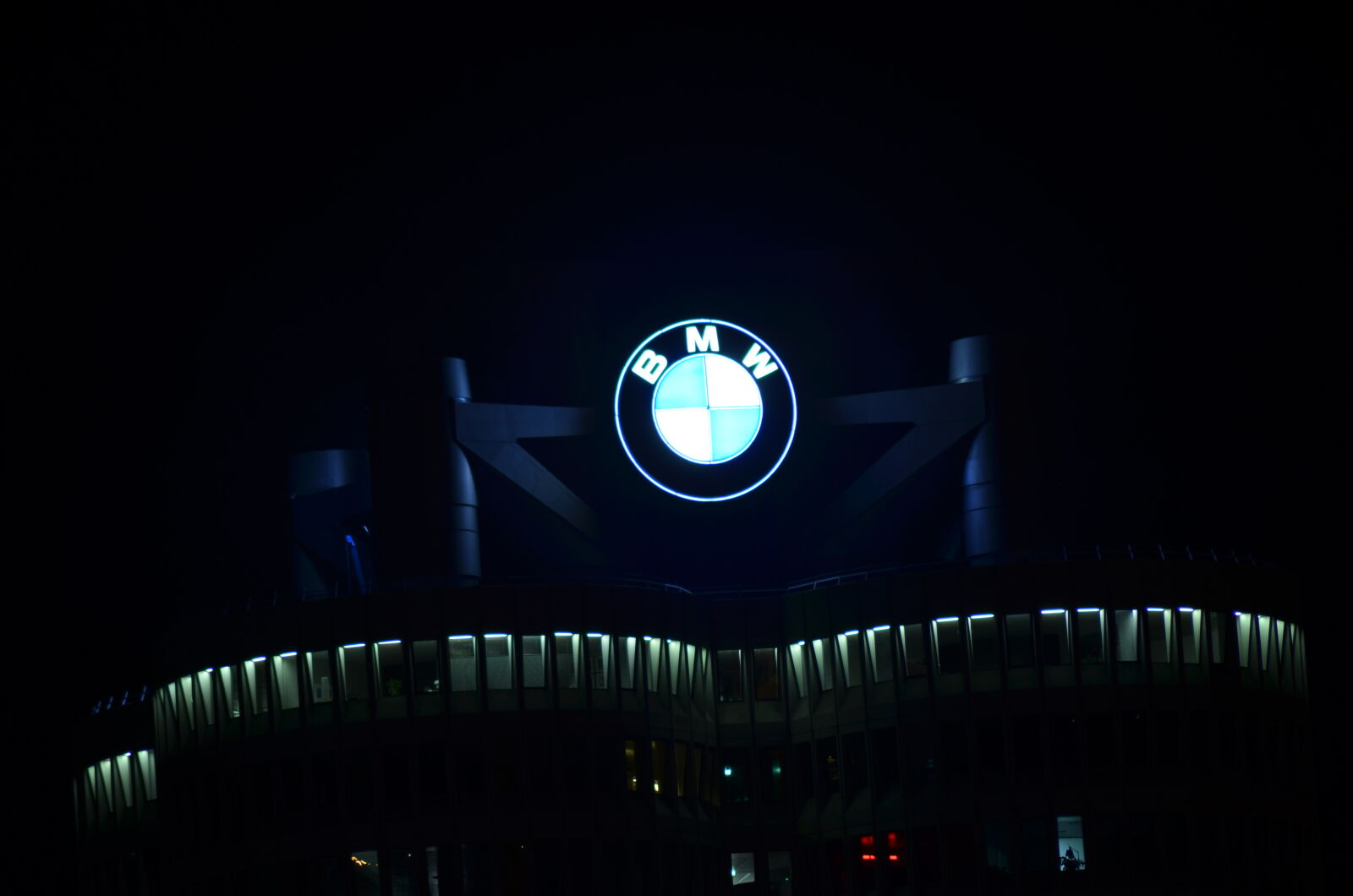 Nikon D5100 sample photo. Bmw, long, exposure, munich photography