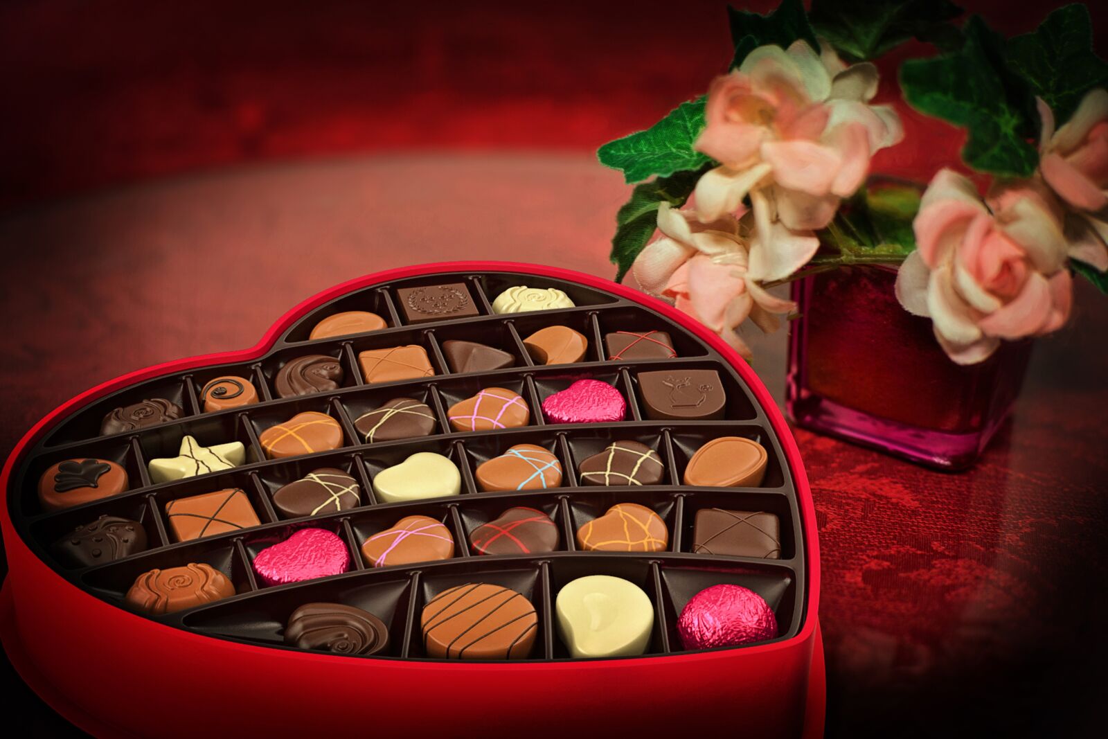 Canon EF 50mm F1.4 USM sample photo. Valentine's day, chocolates, candy photography