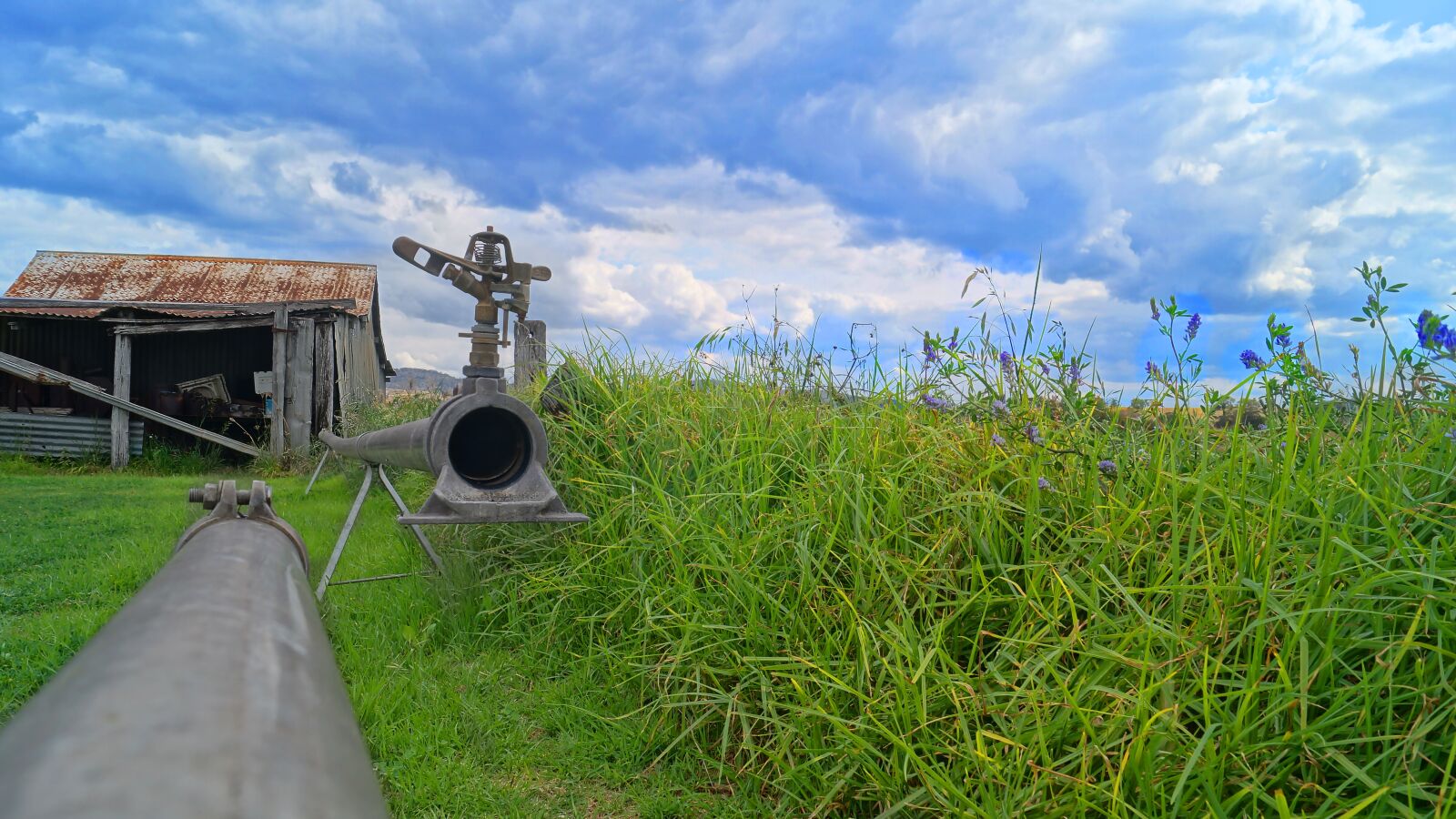 Sony SLT-A37 sample photo. Irrigation, farm, field photography