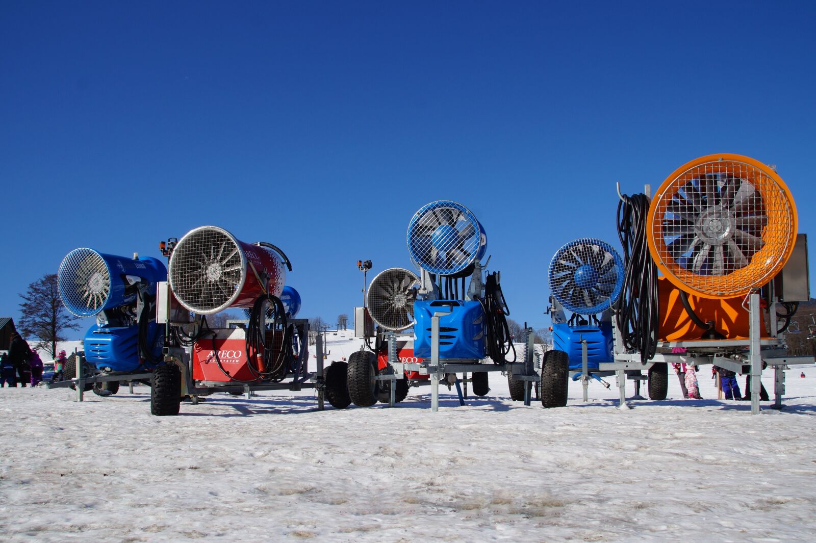 Sony SLT-A58 sample photo. Snow cannons, snow cannon photography