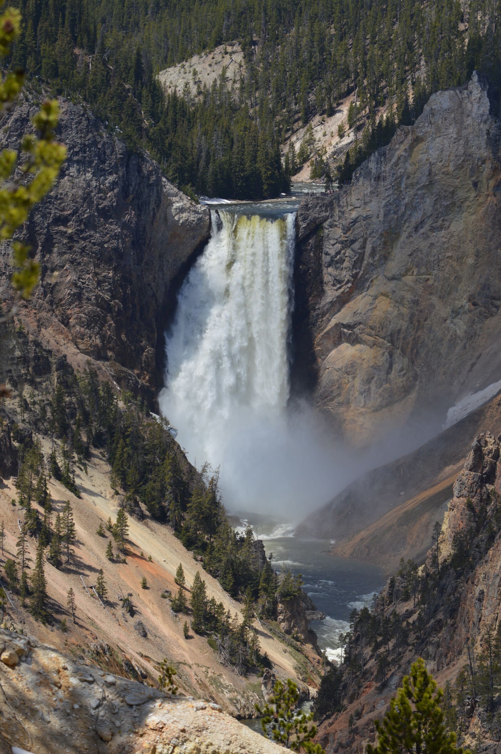Nikon D3200 sample photo. Waterfall, yellowstone, national park photography