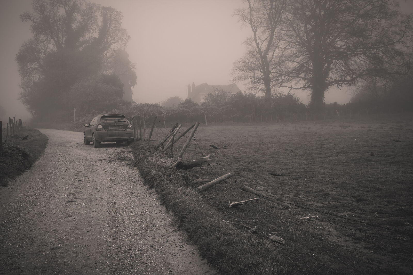 Canon EF 24-105mm F4L IS USM sample photo. Car, car, crash, countryside photography