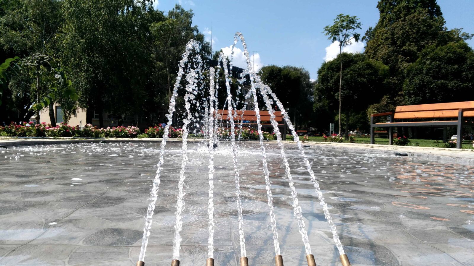 Lenovo S60-A sample photo. Fountain, garden, urban, water photography
