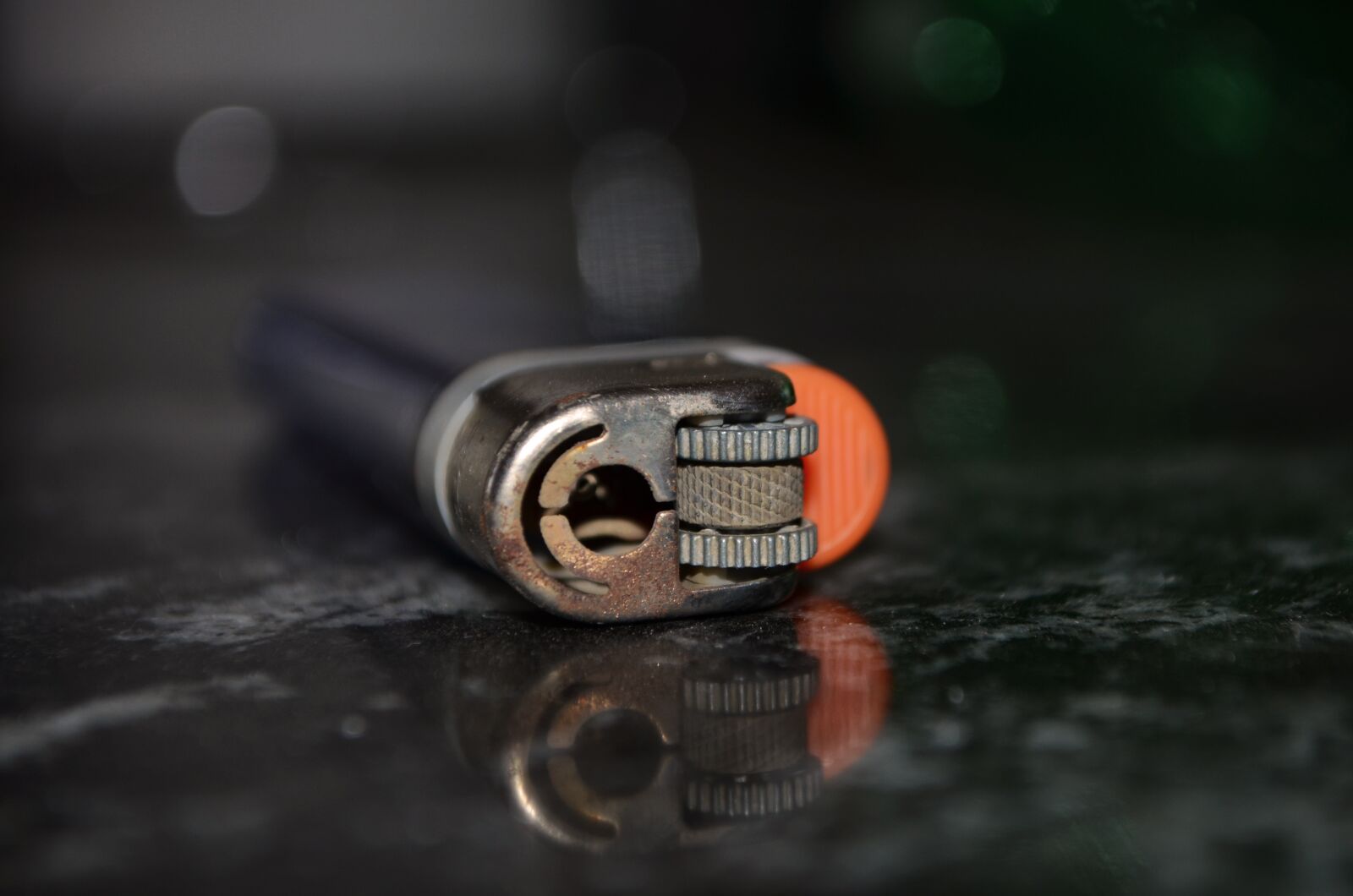 Nikon D5100 sample photo. Lighter, close, orange photography
