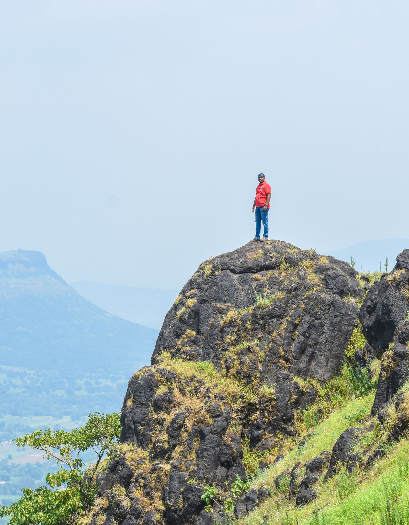 Nikon D3400 sample photo. Lonely man, on mountain photography