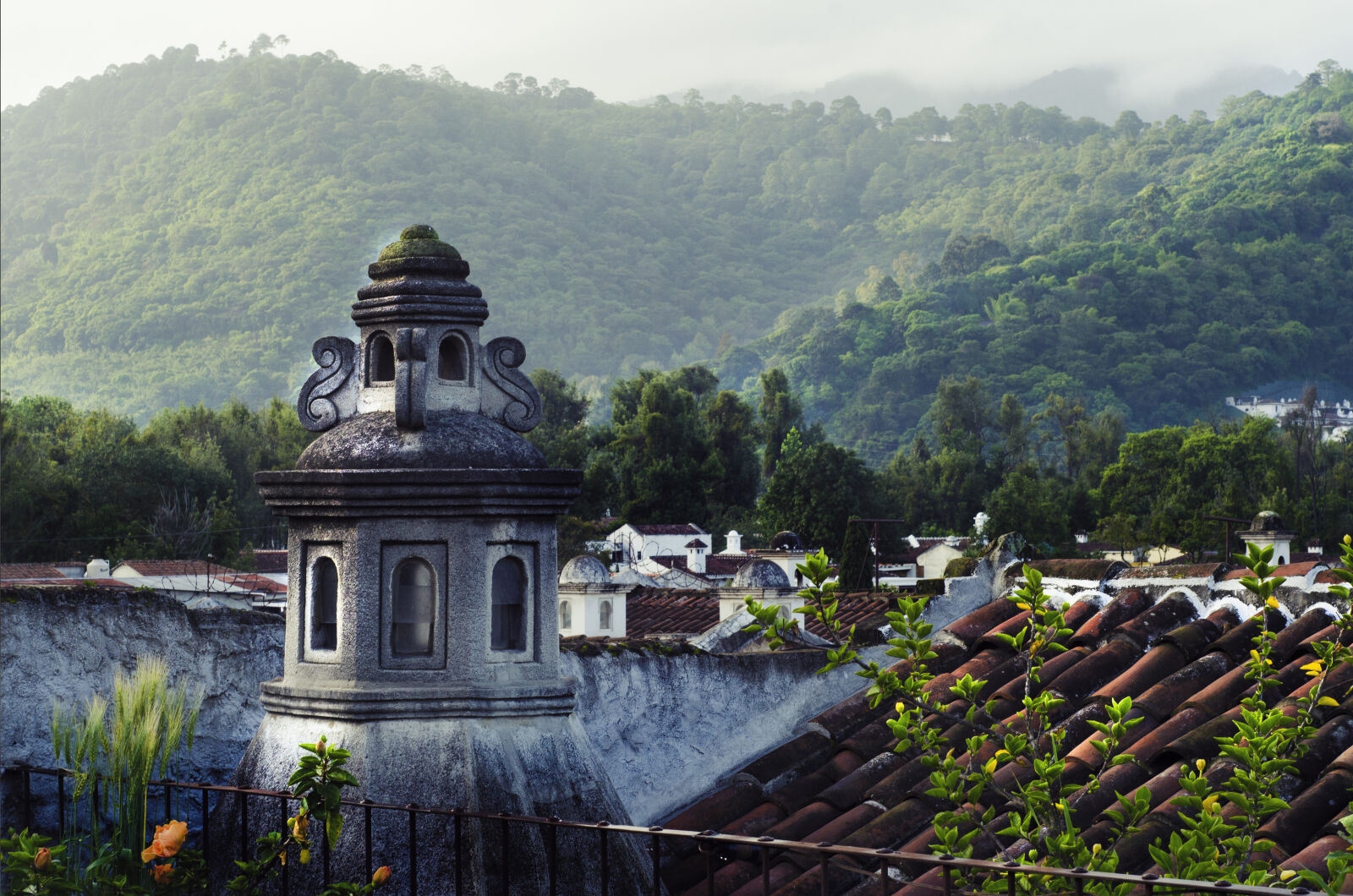 Nikon D7000 sample photo. Hills, rooftops, terrace, town photography