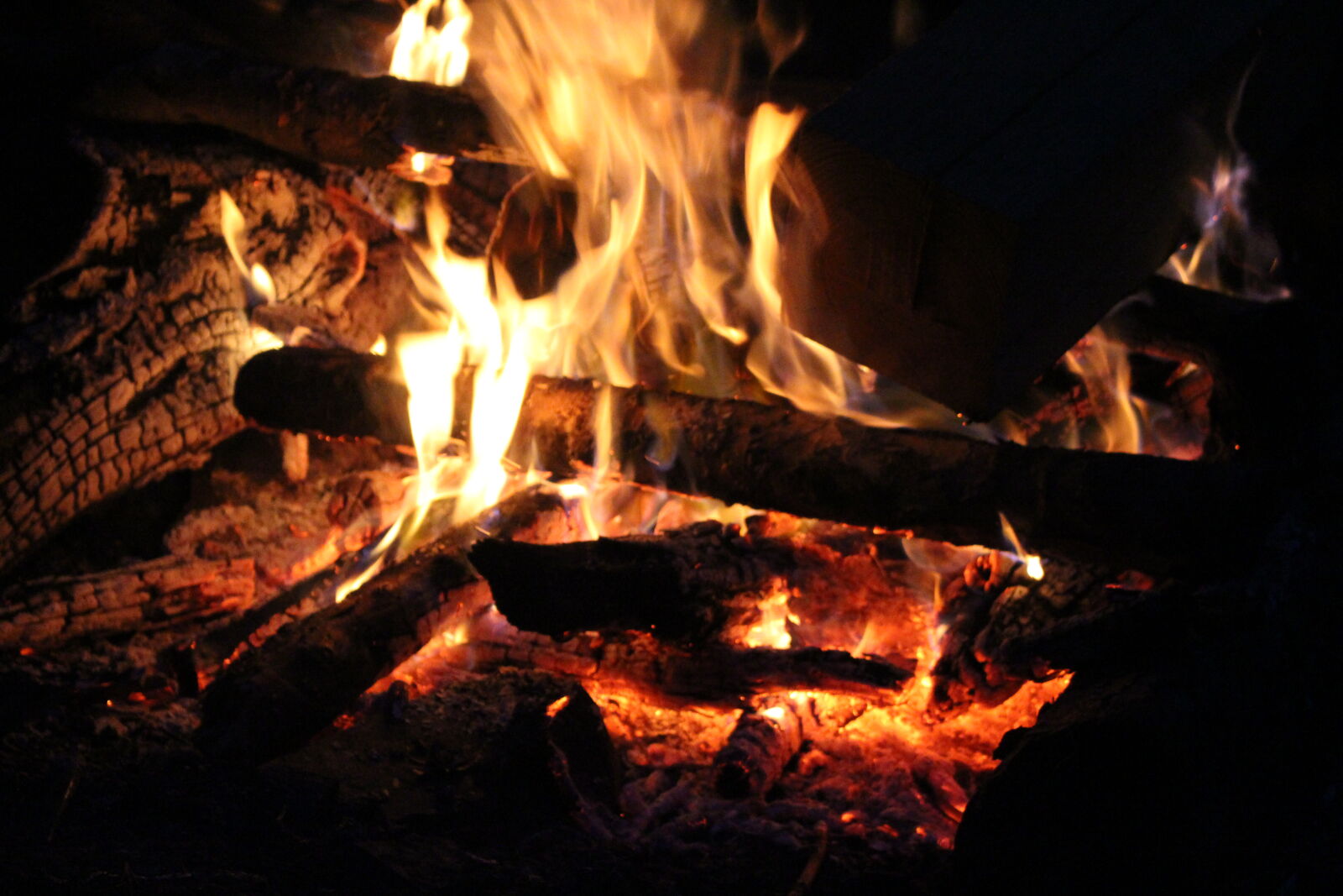 Canon EOS 700D (EOS Rebel T5i / EOS Kiss X7i) sample photo. Campfire, close, up, embers photography