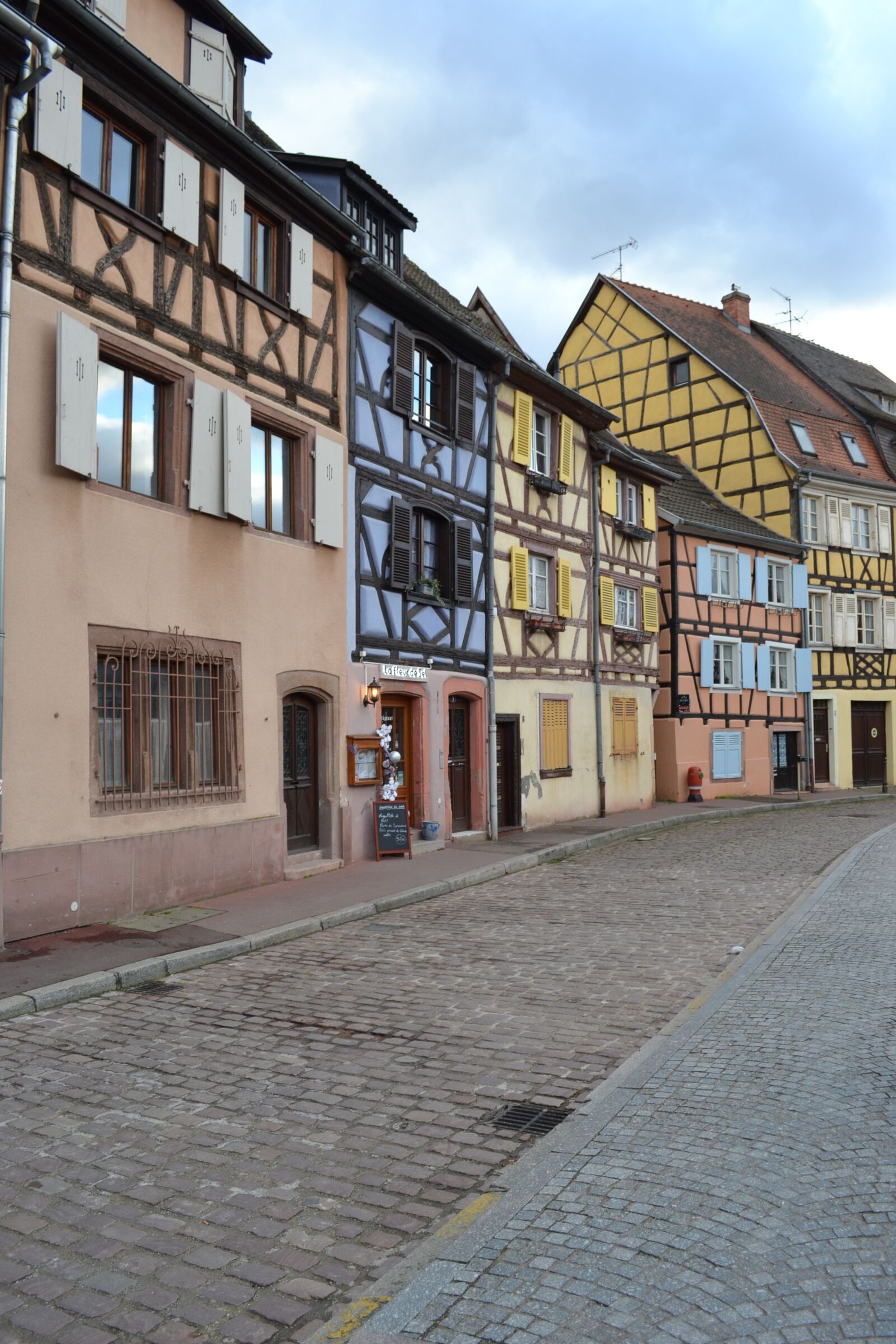 Nikon D3100 sample photo. Alsace, cold, facades photography