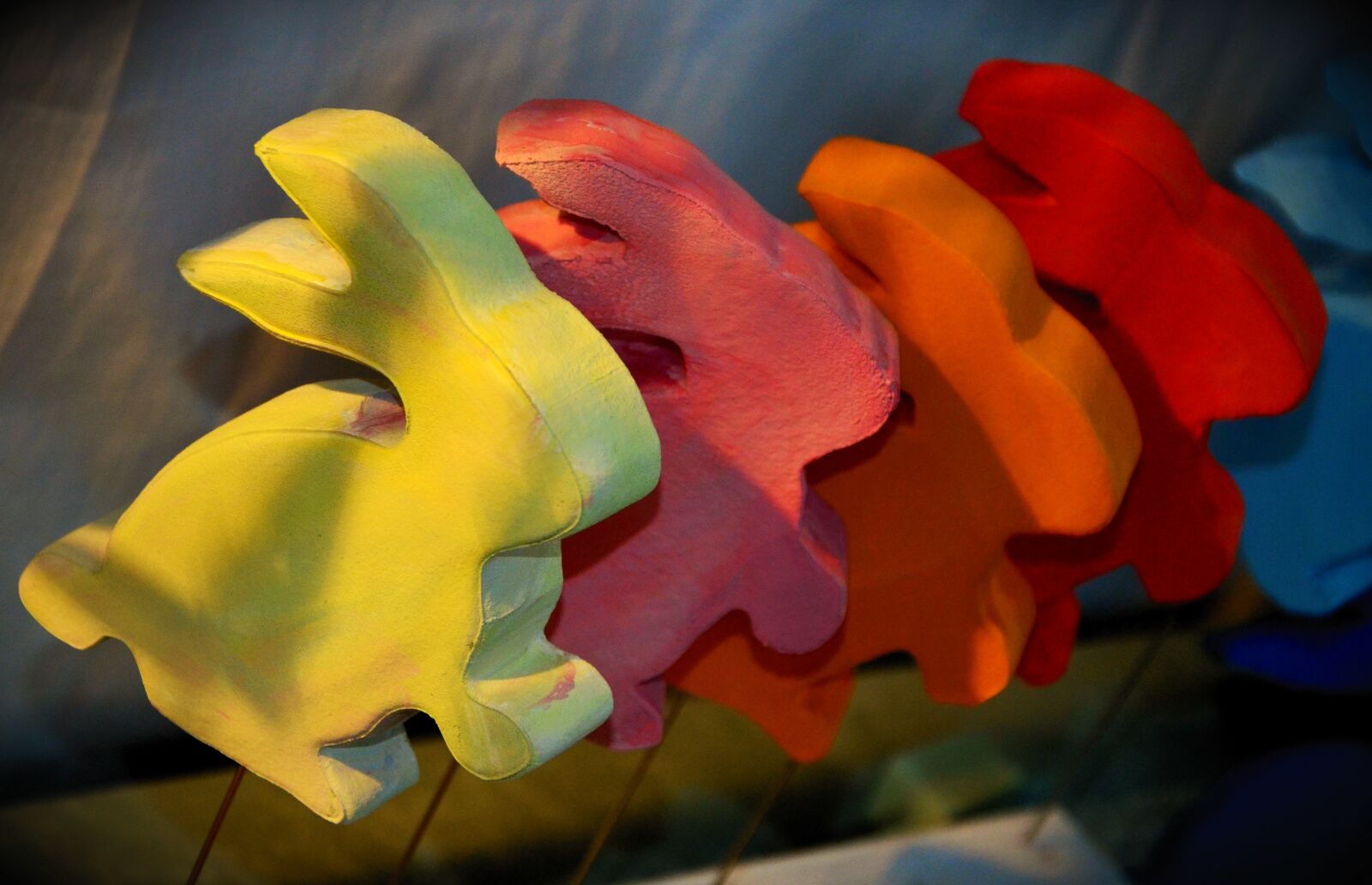 Nikon D5100 sample photo. Easter bunny, wooden figures photography