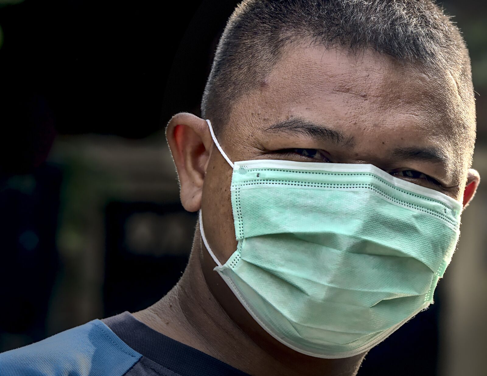 Nikon D500 sample photo. Face mask, surgical mask photography