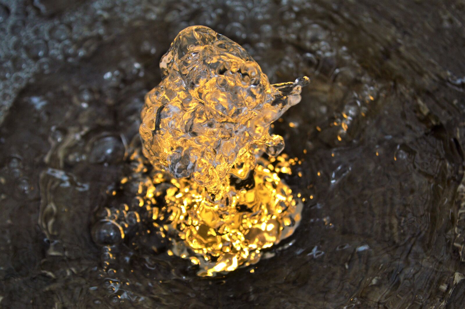 Nikon D3200 sample photo. Fountain, light, led photography