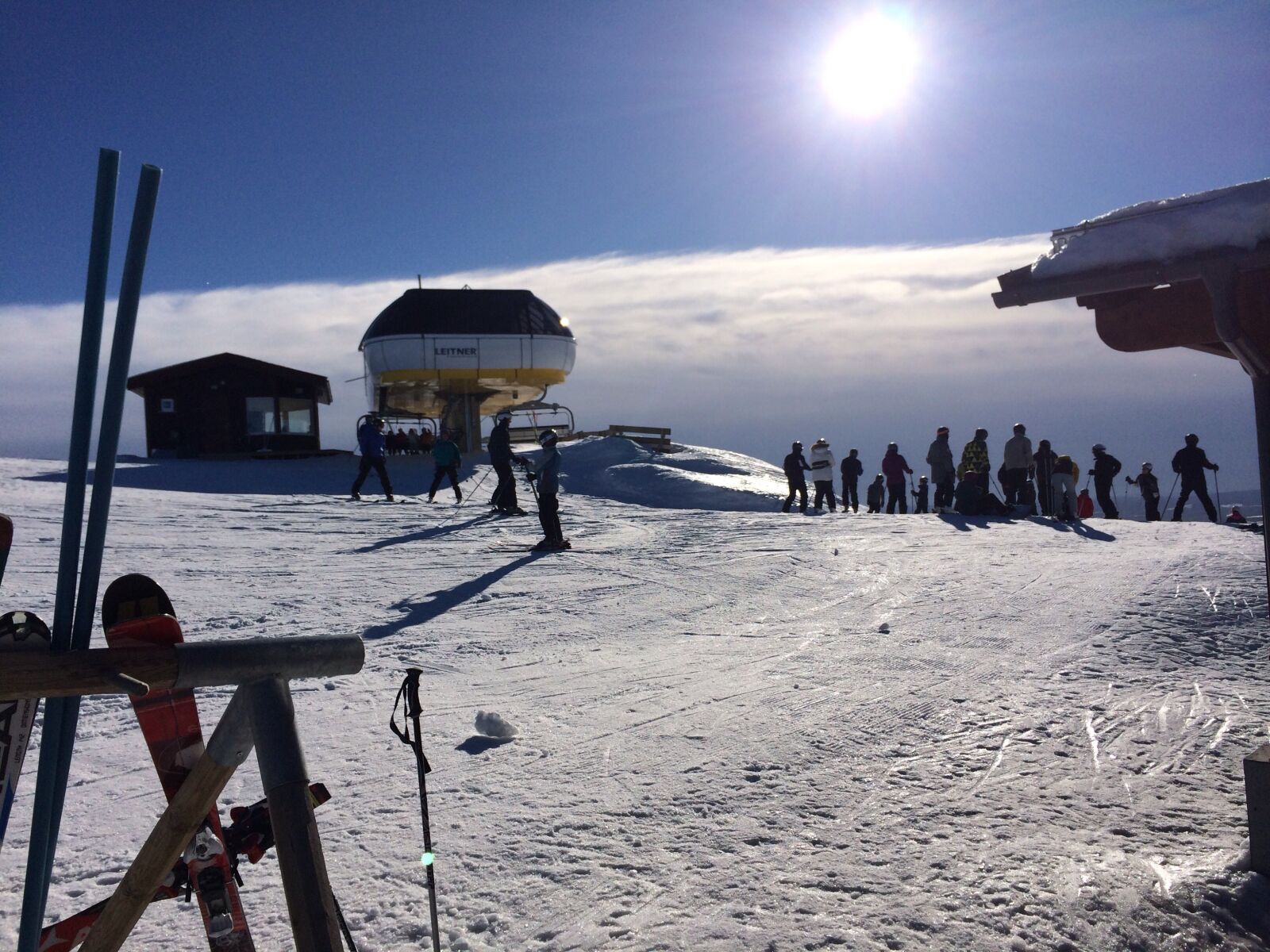 iPhone 5s back camera 4.12mm f/2.2 sample photo. Ski, snow, solar photography