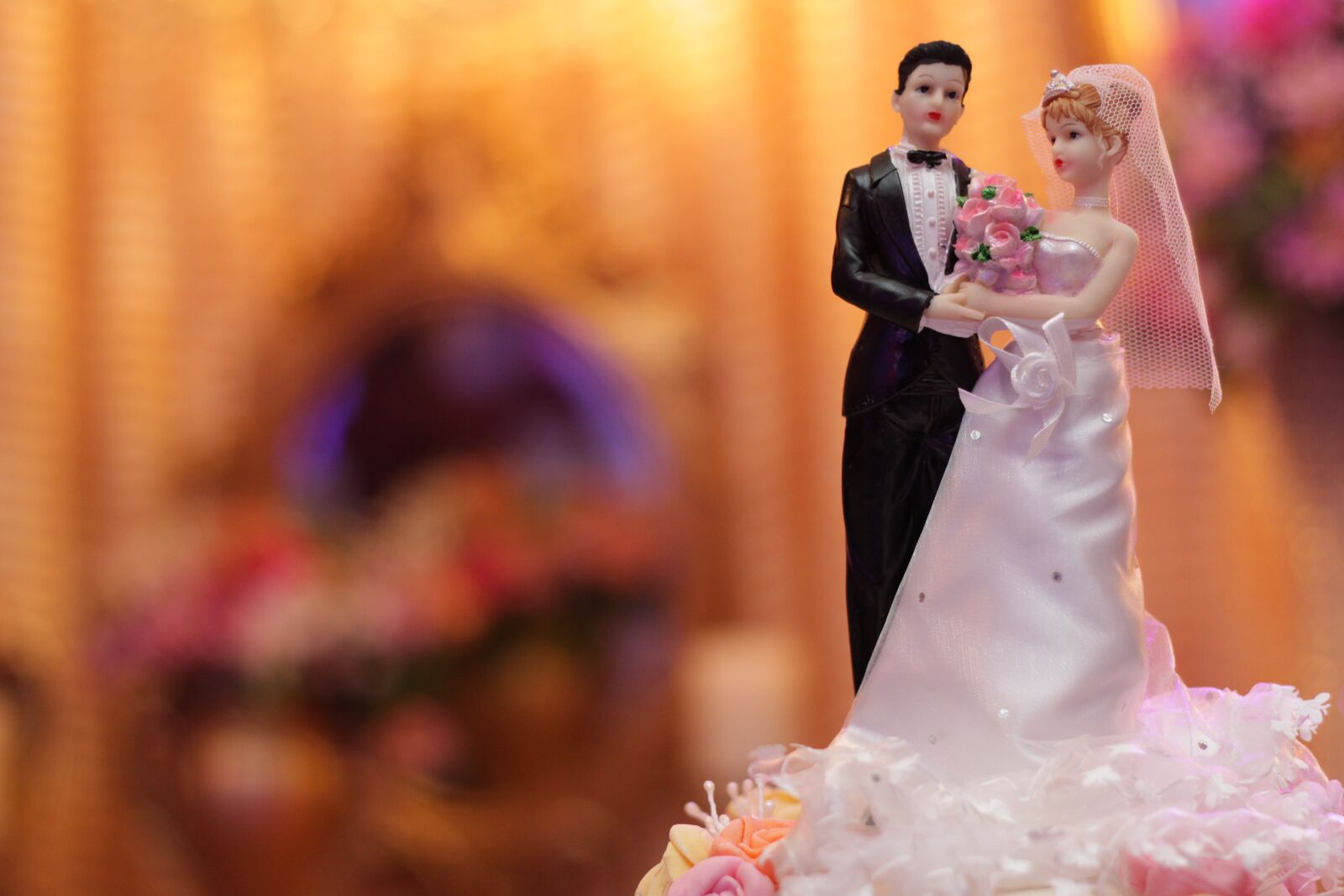 Canon EOS 700D (EOS Rebel T5i / EOS Kiss X7i) + Canon EF 50mm F1.8 II sample photo. Top of cake, marriage photography