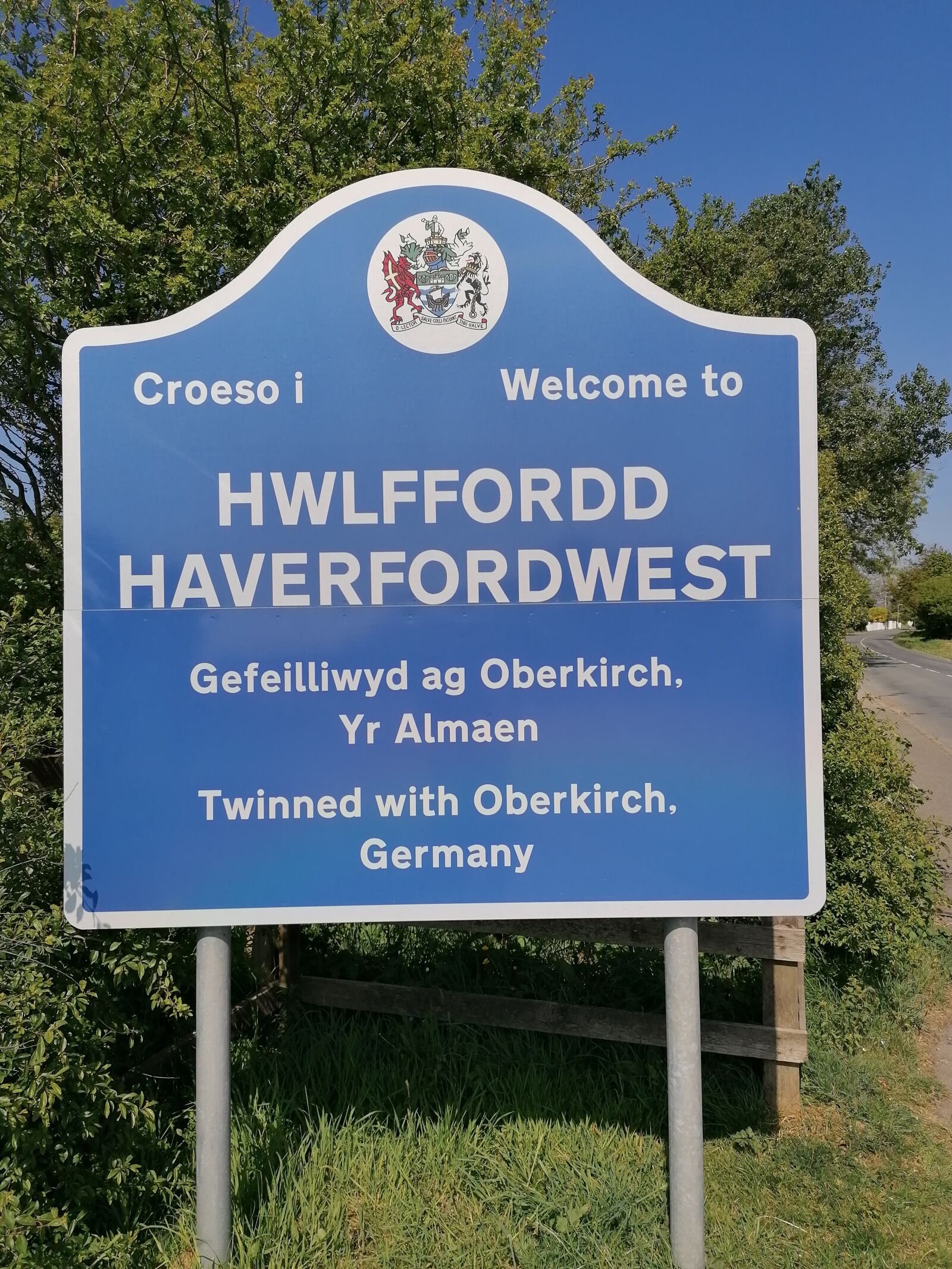 HUAWEI P30 LITE sample photo. Croeso, welcome, hwlffordd photography