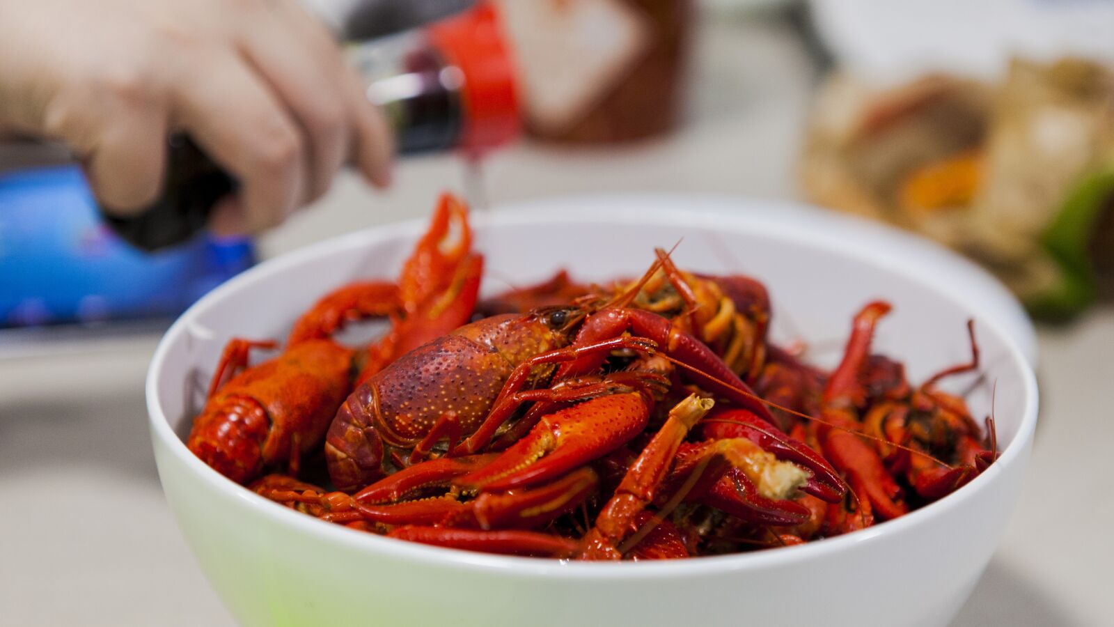 Canon EOS 5D Mark II + Canon EF 24-70mm F2.8L USM sample photo. Crayfish, gourmet, close-up photography