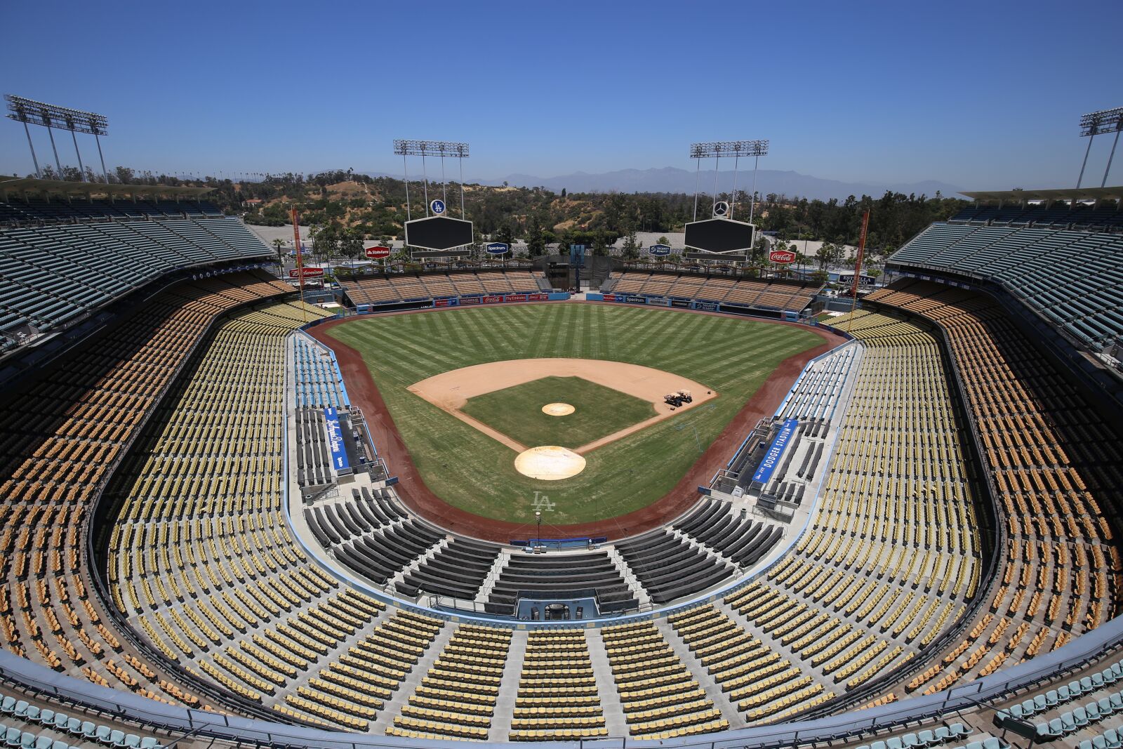 Canon EOS 6D + Canon EF 16-35mm F4L IS USM sample photo. Dodgers, la, baseball field photography