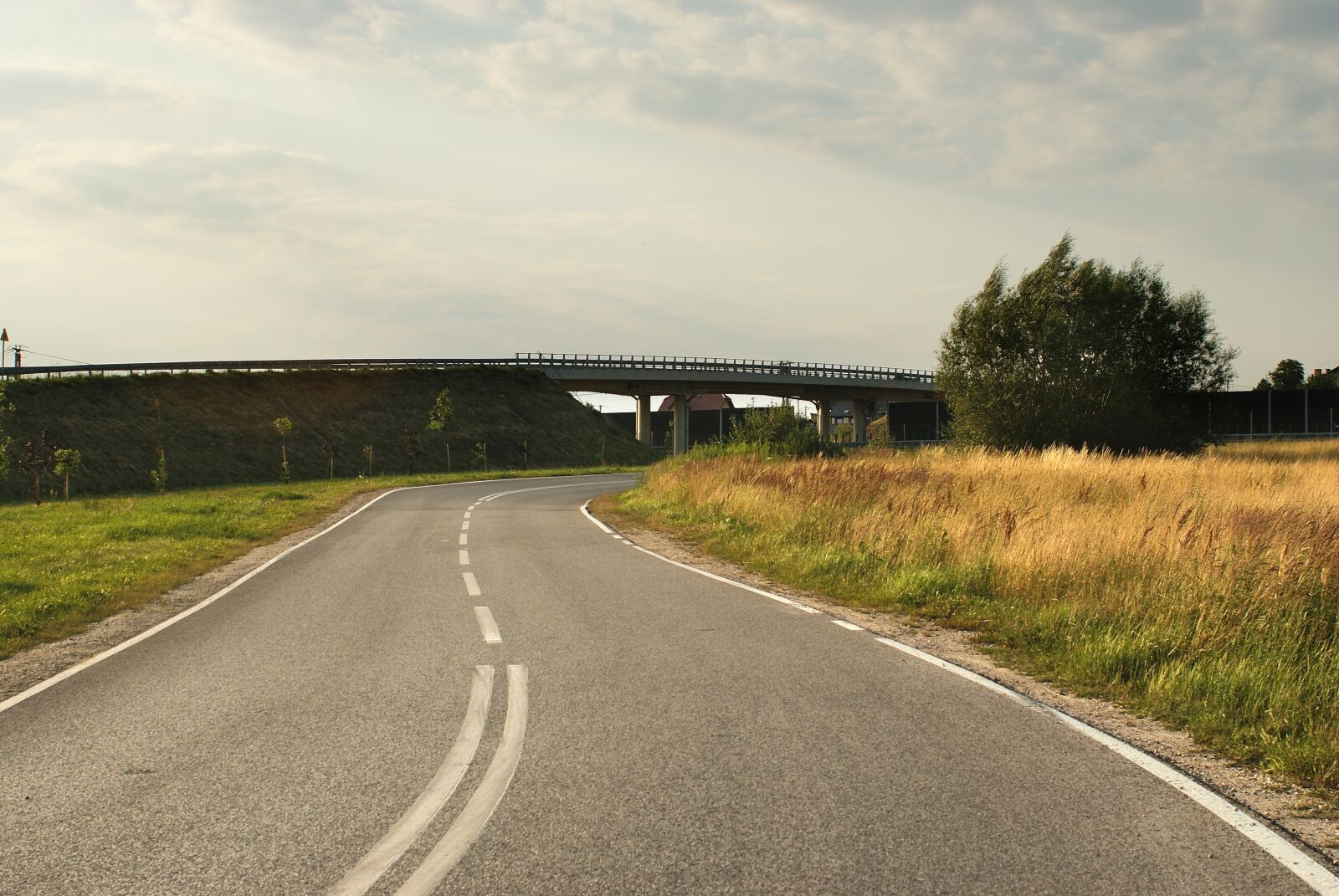 Sony Alpha DSLR-A200 sample photo. Way, bend, road photography