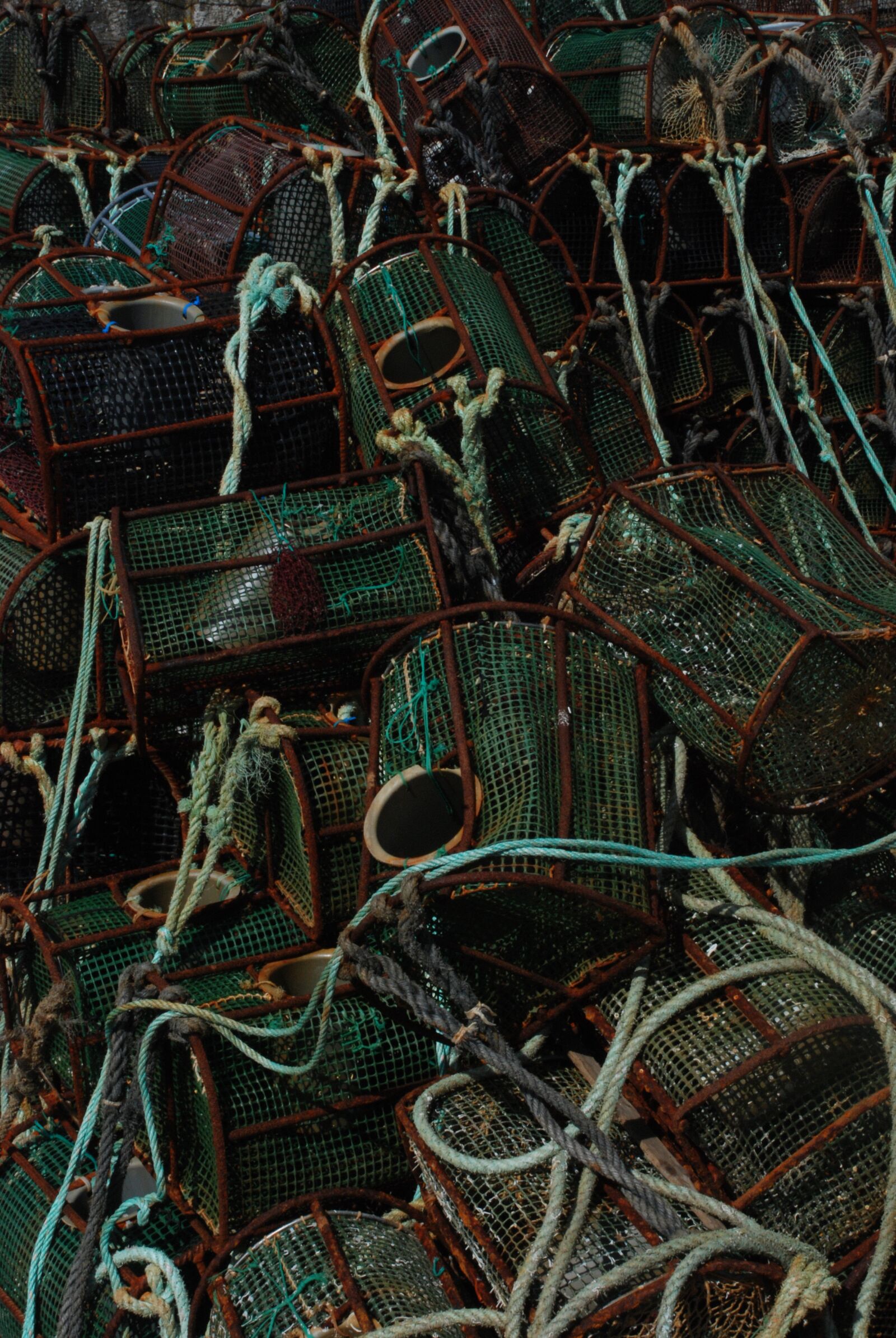 Nikon D80 sample photo. Port, networks, sea photography