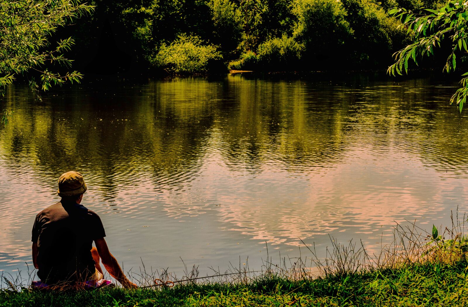 Nikon D5200 sample photo. Man, lake, fishing photography