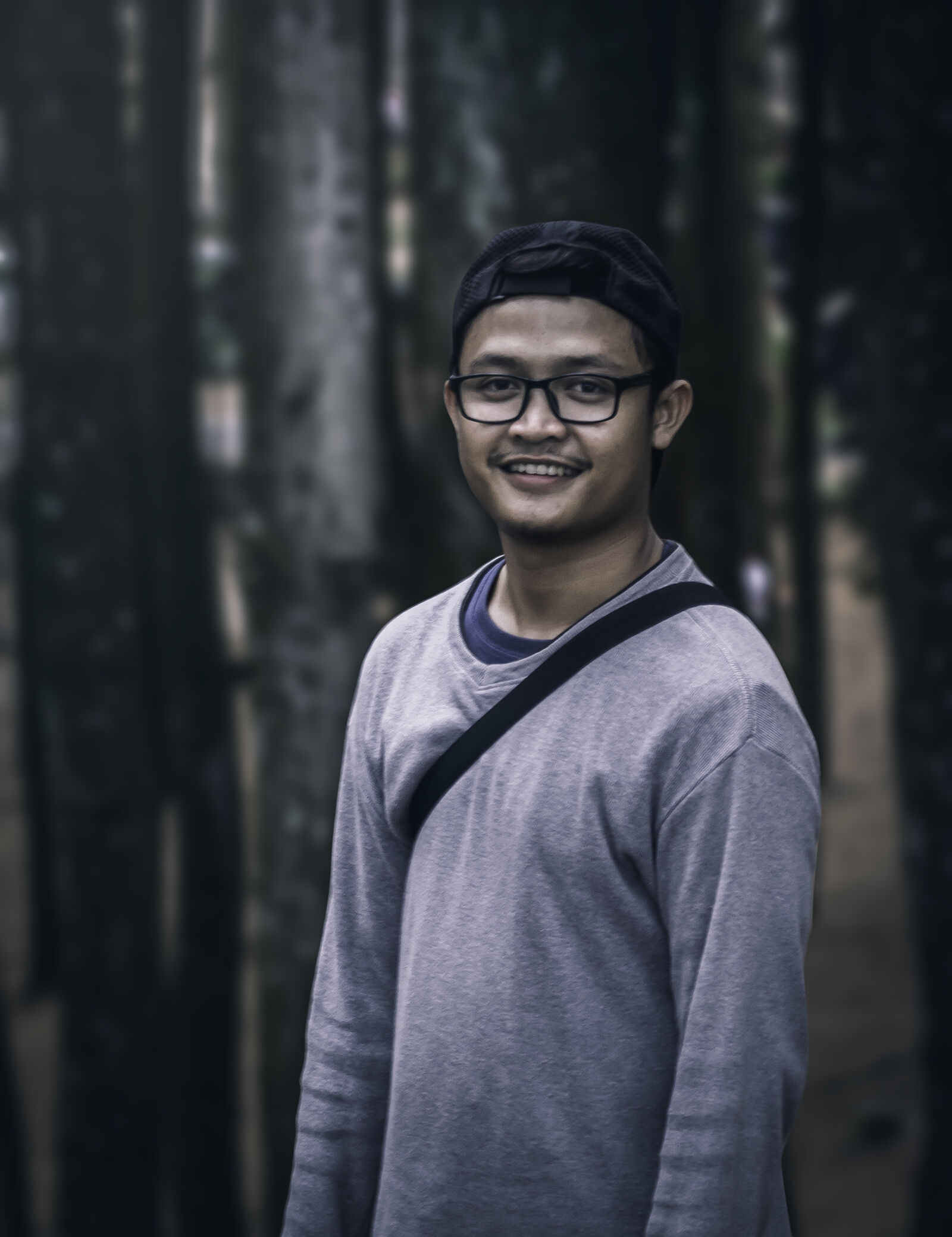 Canon EF 70-200mm F4L USM sample photo. Adult, beard, blur, boy photography