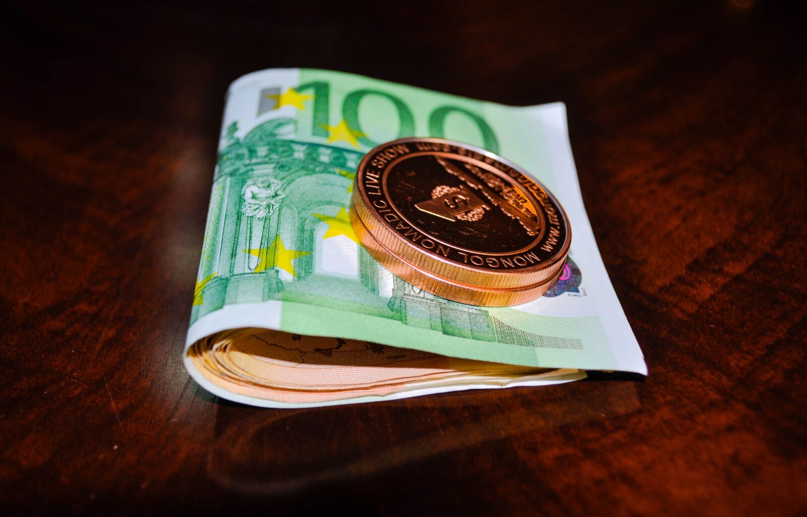 Nikon D90 sample photo. Token, euro, money photography