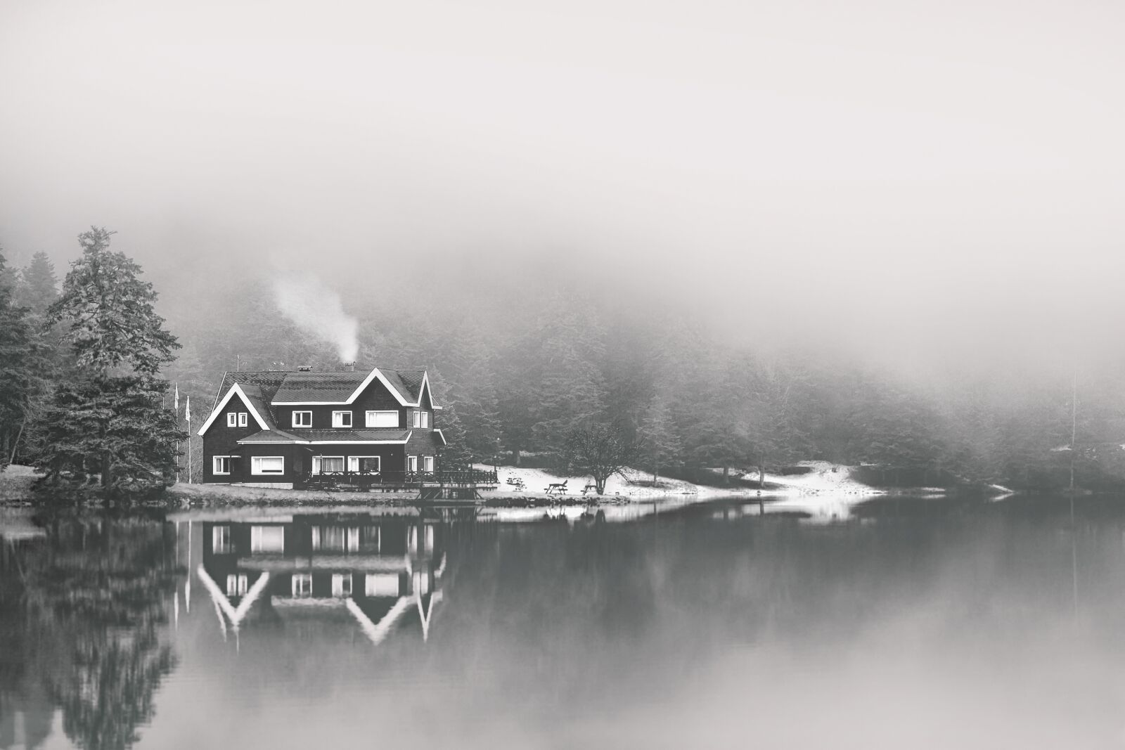 Nikon D300 sample photo. Landscape, mist, sky photography