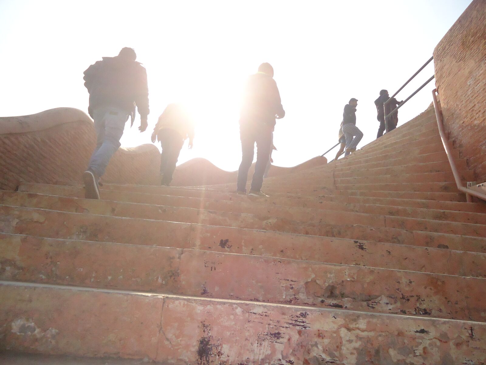 Sony Cyber-shot DSC-W320 sample photo. Stairs, sunshine, people photography