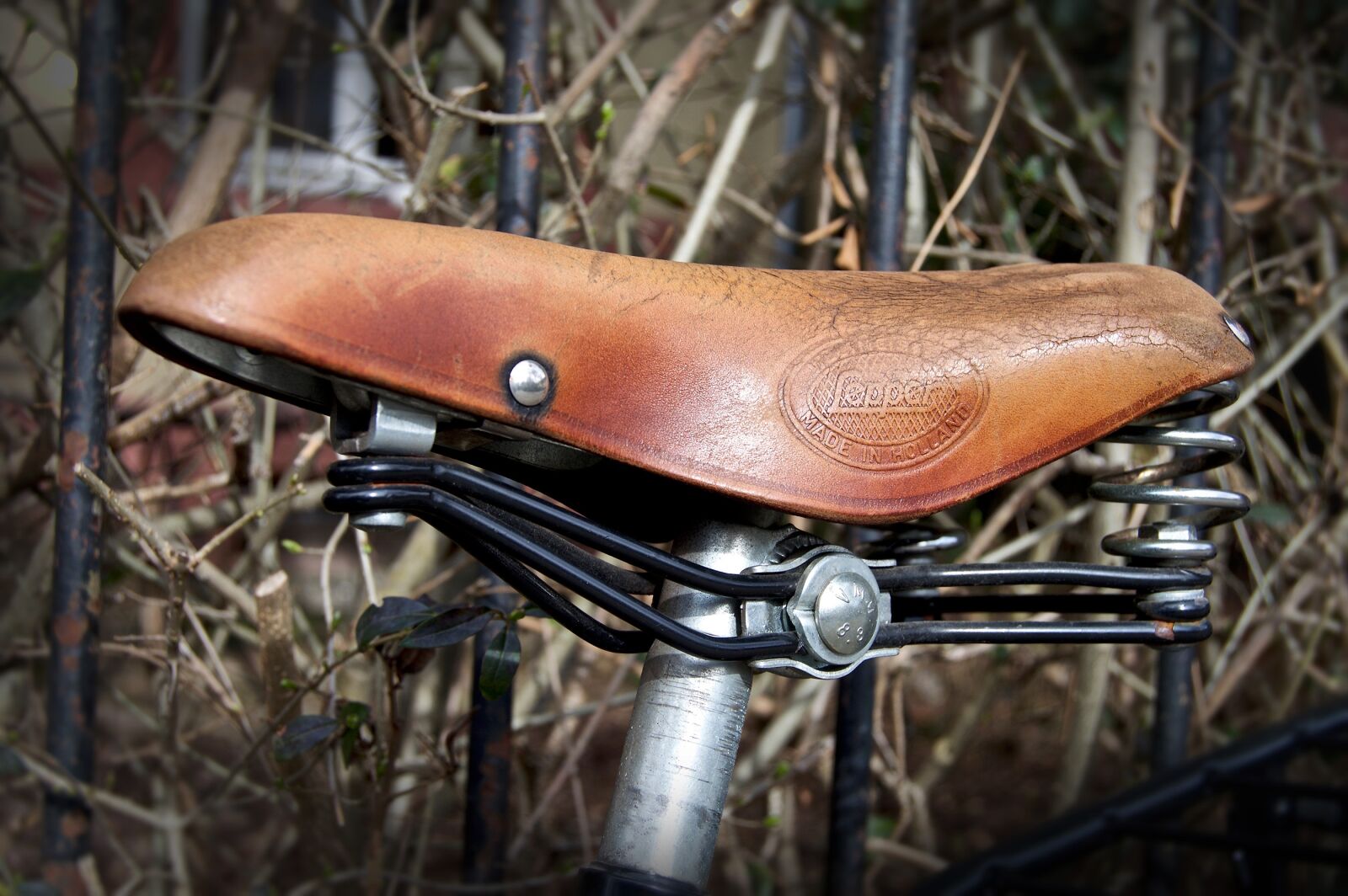 Nikon D3200 sample photo. Saddle, bicycle saddle, leather photography