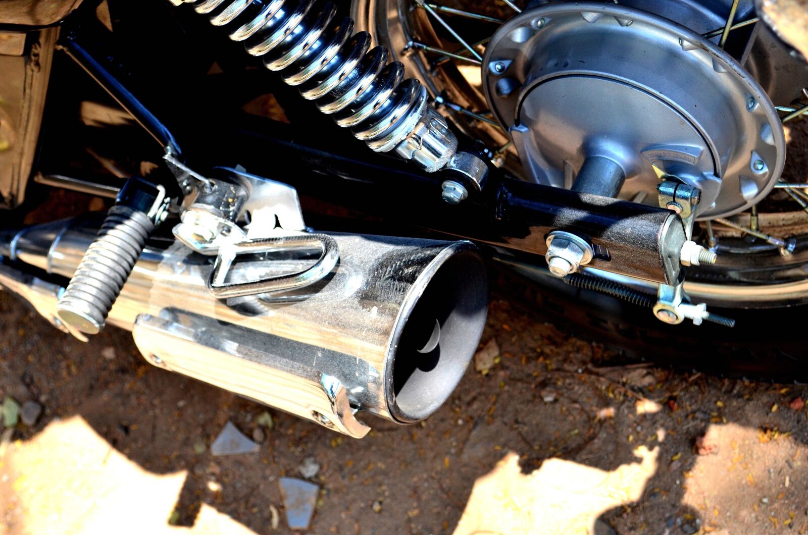 Nikon D5100 sample photo. Motorcycle, exhaust,steel, object, chrome photography