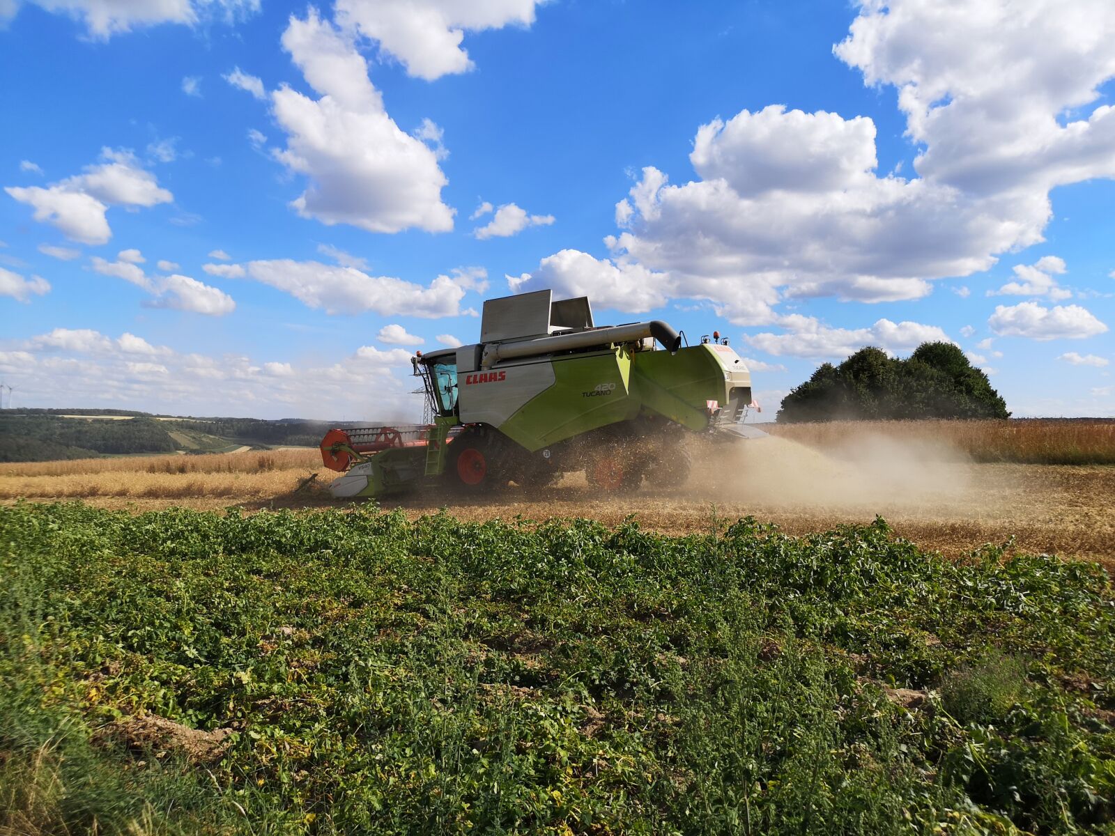 HUAWEI CLT-L29 sample photo. Sky, summer, tractor photography