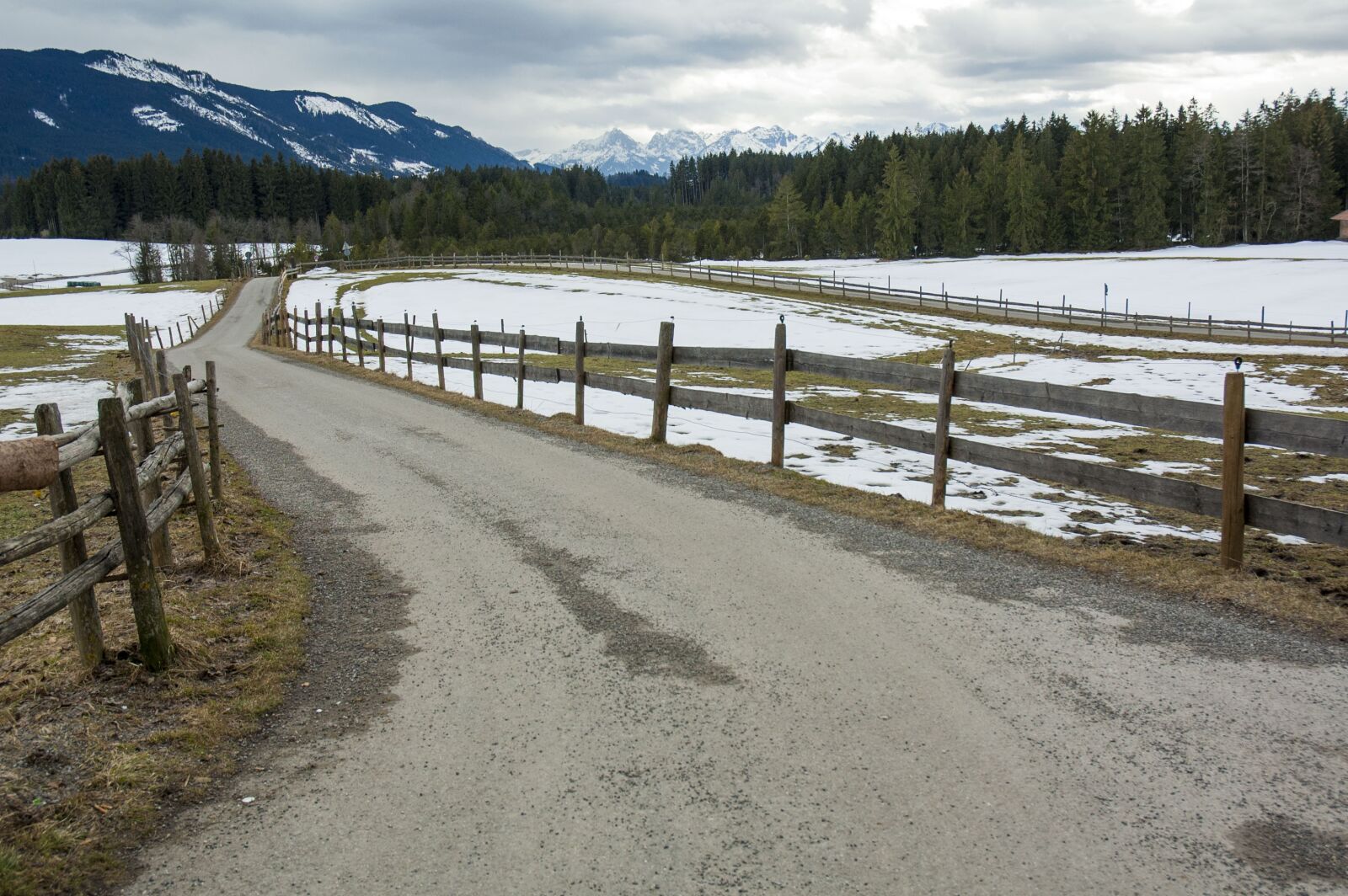 Nikon D70 sample photo. Road, snow, mountain photography