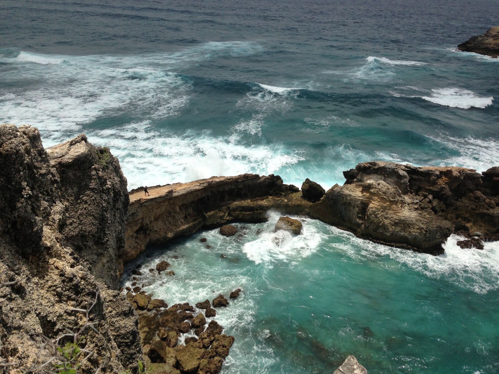 Apple iPhone 5 sample photo. Rocks, cliff, sea photography