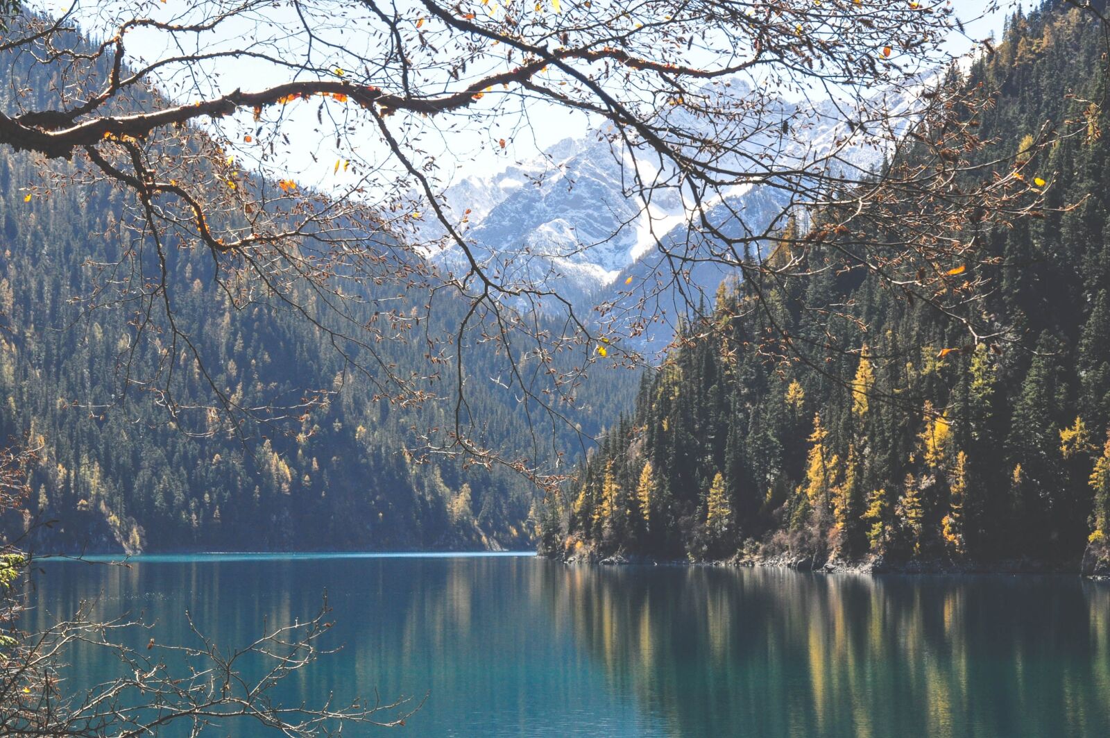 Nikon D5000 sample photo. Lake, water, mountains photography