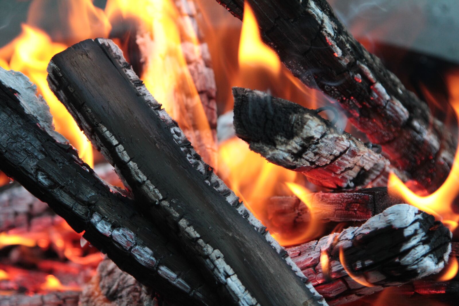 Canon EOS 60D sample photo. Fire, wood, embers photography
