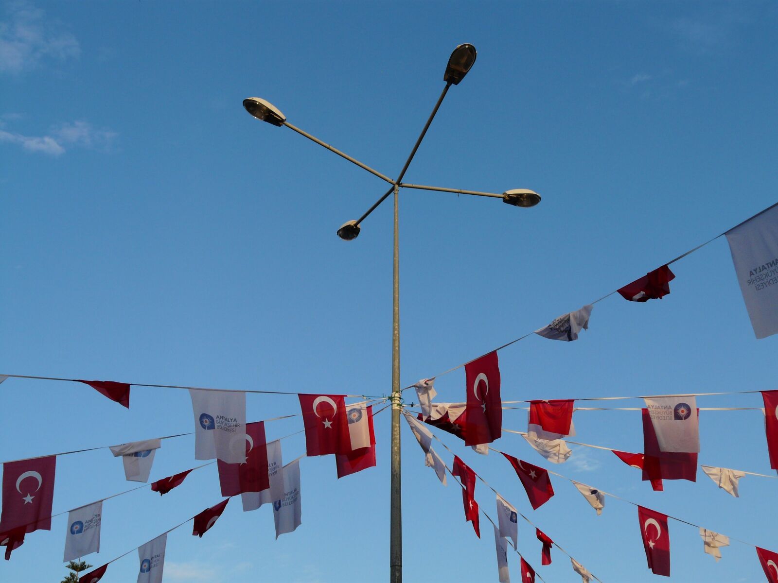 Panasonic DMC-FZ18 sample photo. Flags, pennant, turkish photography